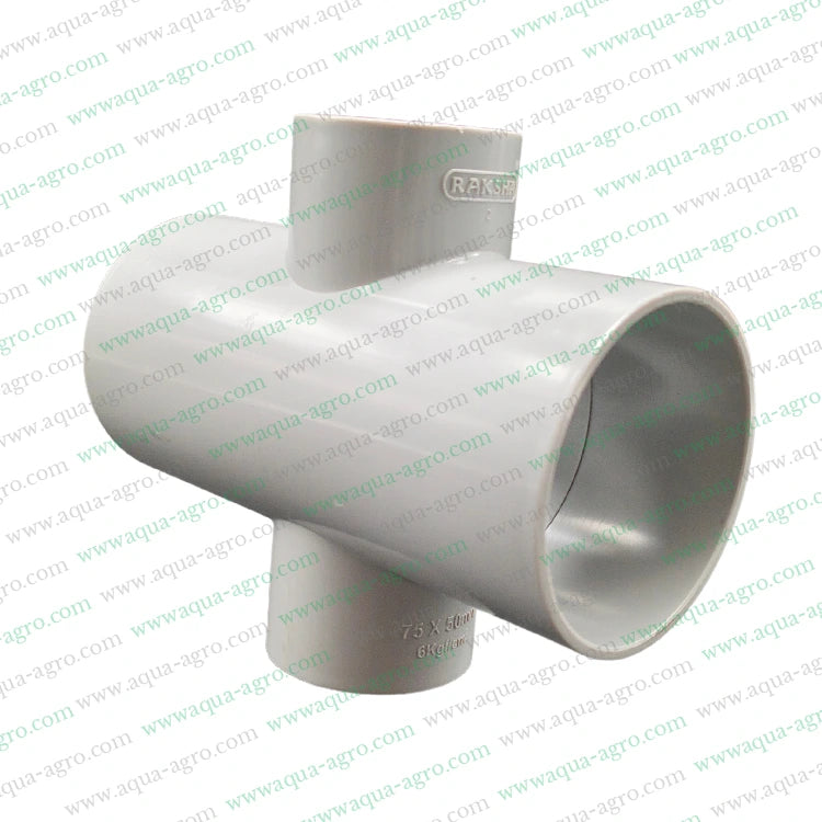 Raksha PVC pipe accessories,PVC pipe fittings,Reducer cross tee,4-way PVC fittings,2.5-inch to 1.5-inch PVC fittings