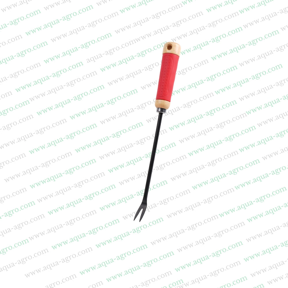 SUNYA (TAIWAN) - Garden hand tools - wooden handle with rubberised grip - premium quality metal - Deweeder - 740117