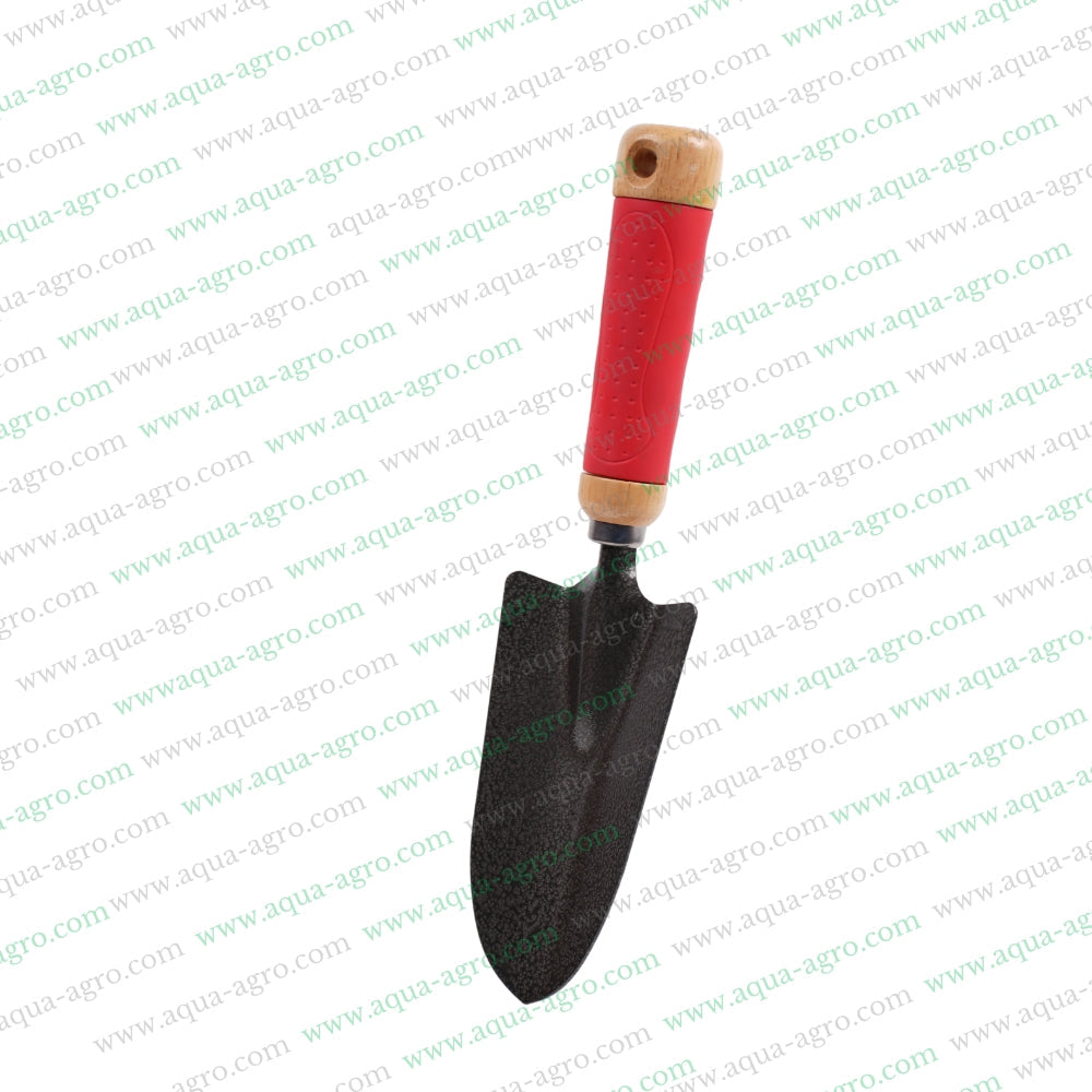 SUNYA (TAIWAN) - Garden hand tools - wooden handle with rubberised grip - premium quality metal - Trowel / Scoop (big) - 710117