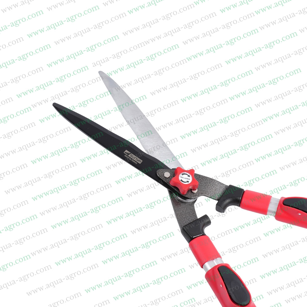 SUNYA (TAIWAN) - Hedge Shear - Telescopic / Extendable Flat fixed lock - Premium Straight edge blade - 8 inch - 23100h