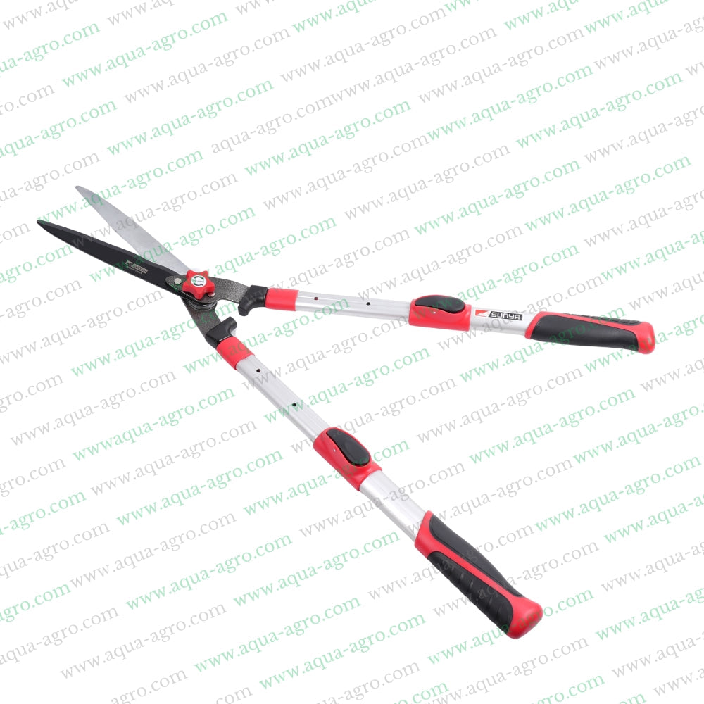 SUNYA (TAIWAN) - Hedge Shear - Telescopic / Extendable Flat fixed lock - Premium Straight edge blade - 8 inch - 23100h