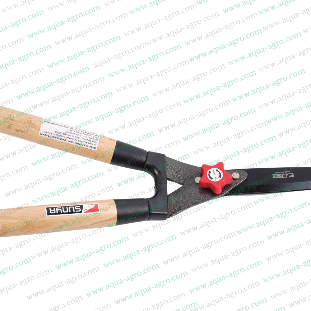 SUNYA (TAIWAN) - Hedge Shear - Wooden handle - Premium Straight edge blade - 8 inch - 211006