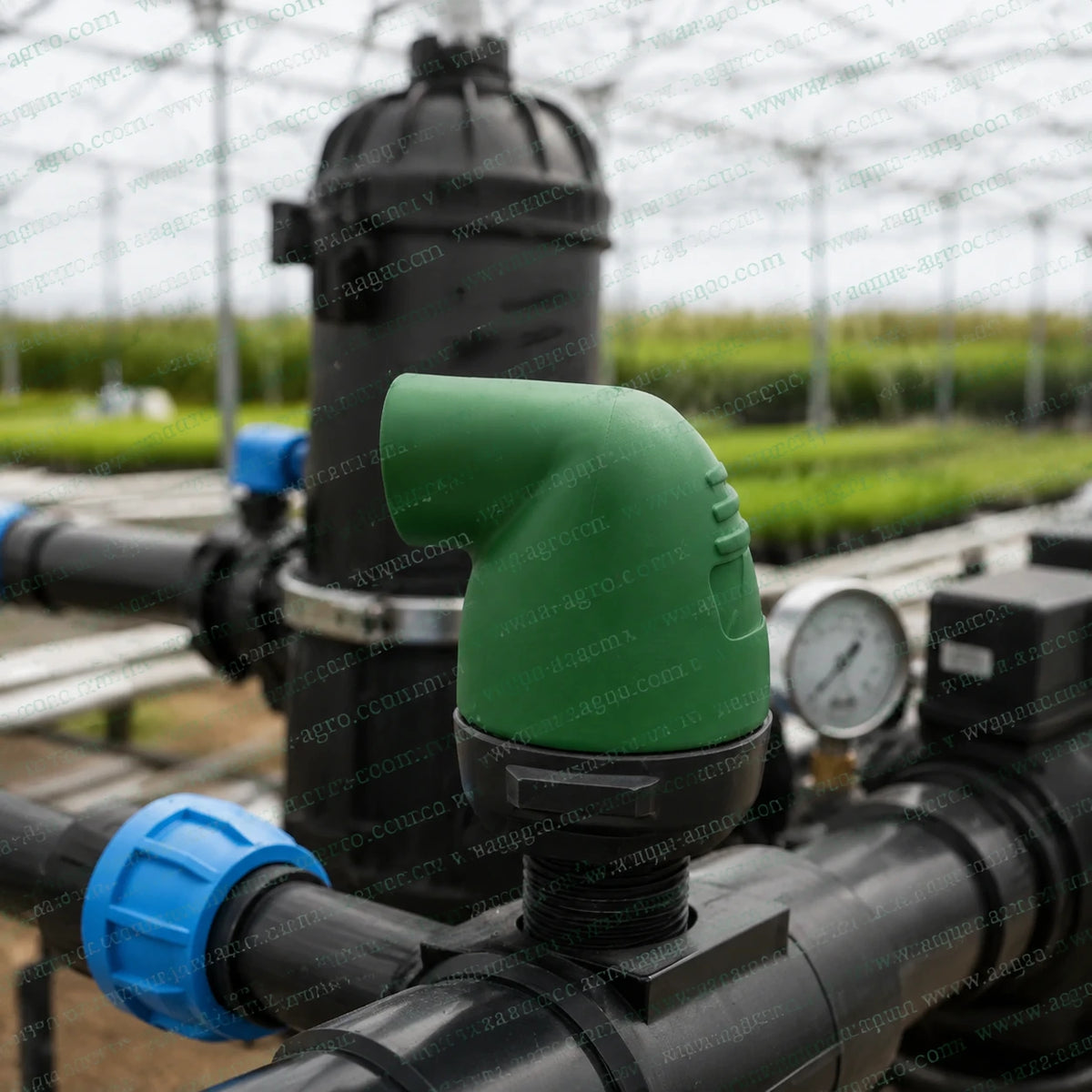 Aqua-Agro AV-010 1 Inch 32mm Kinetic Air Release And Vacuum Relief Valve Installed On Agricultural Irrigation Pipeline