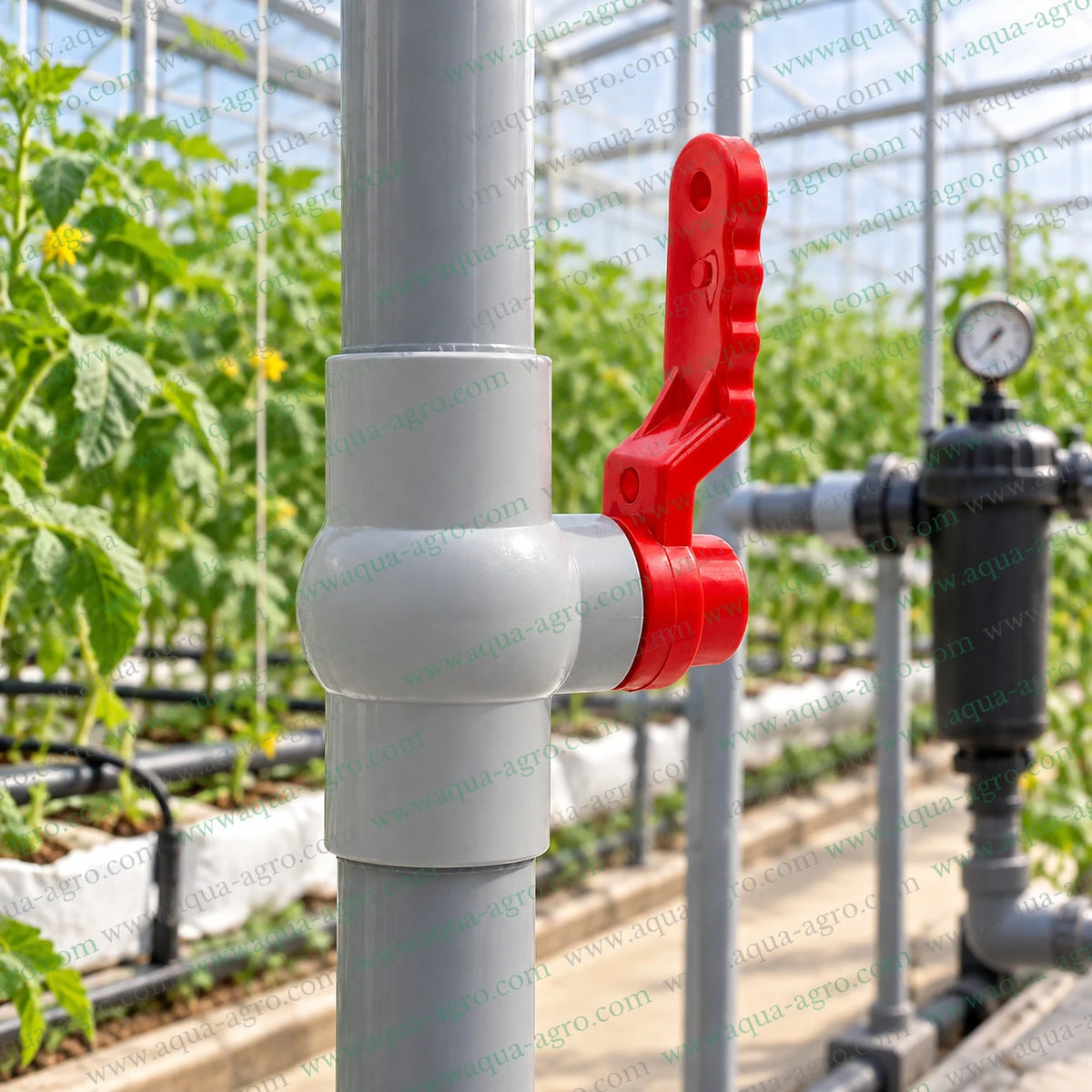 DELSON moulded PVC ball valve 1 inch 32mm plain socket ends 0 to 4 bar irrigation valve product specification