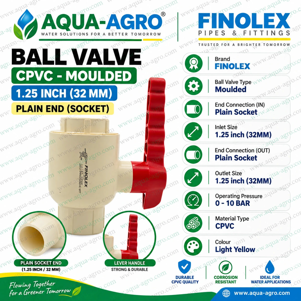 Cpvc Ball Valve,Cpvc Ball Valve 1.25 Inch,Ball Valve Plain End,