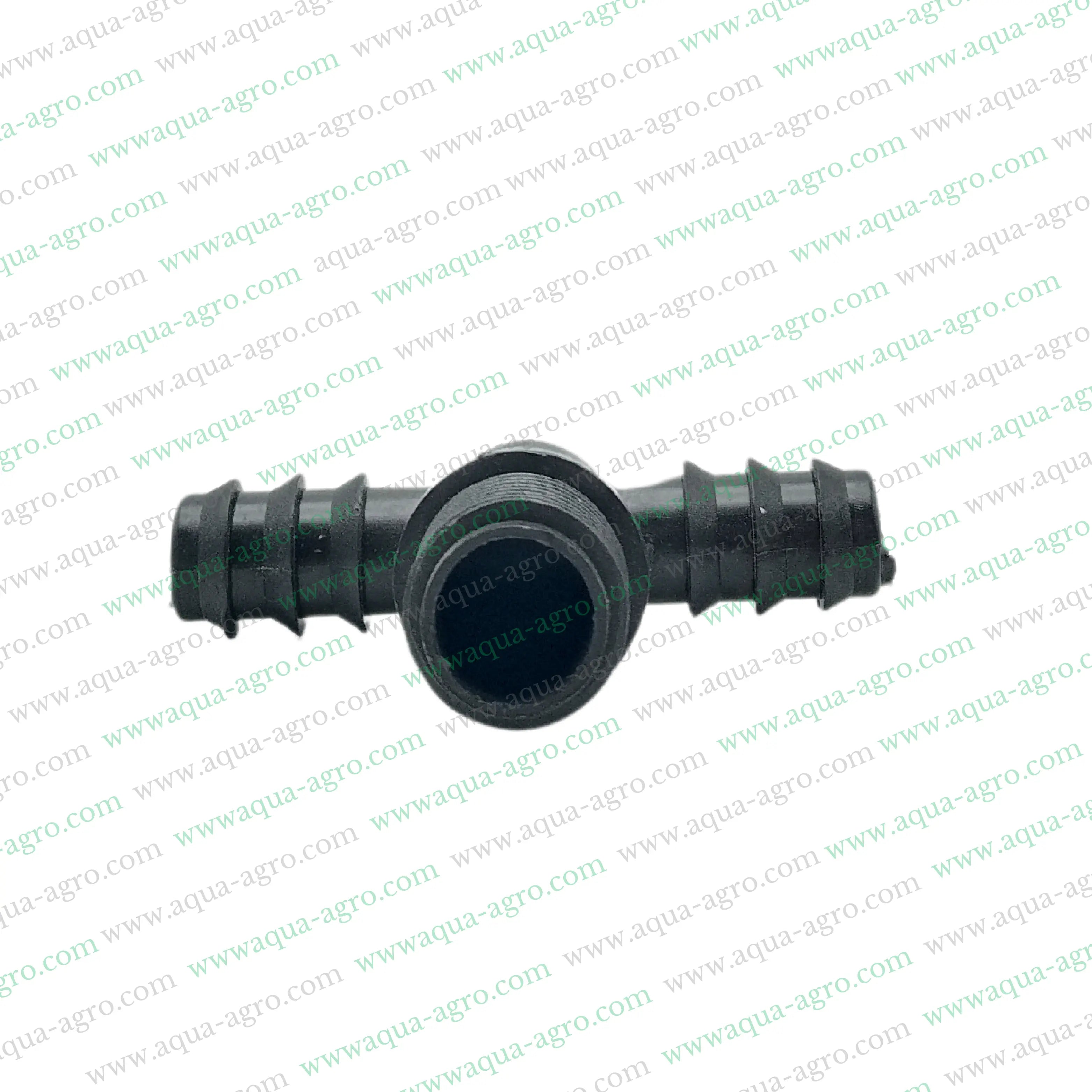 Drip irrigation fittings,Threaded fittings for drip irrigation,0.5 inch riser tee for drip lines,16mm barb fittings,PP plastic irrigation fittings