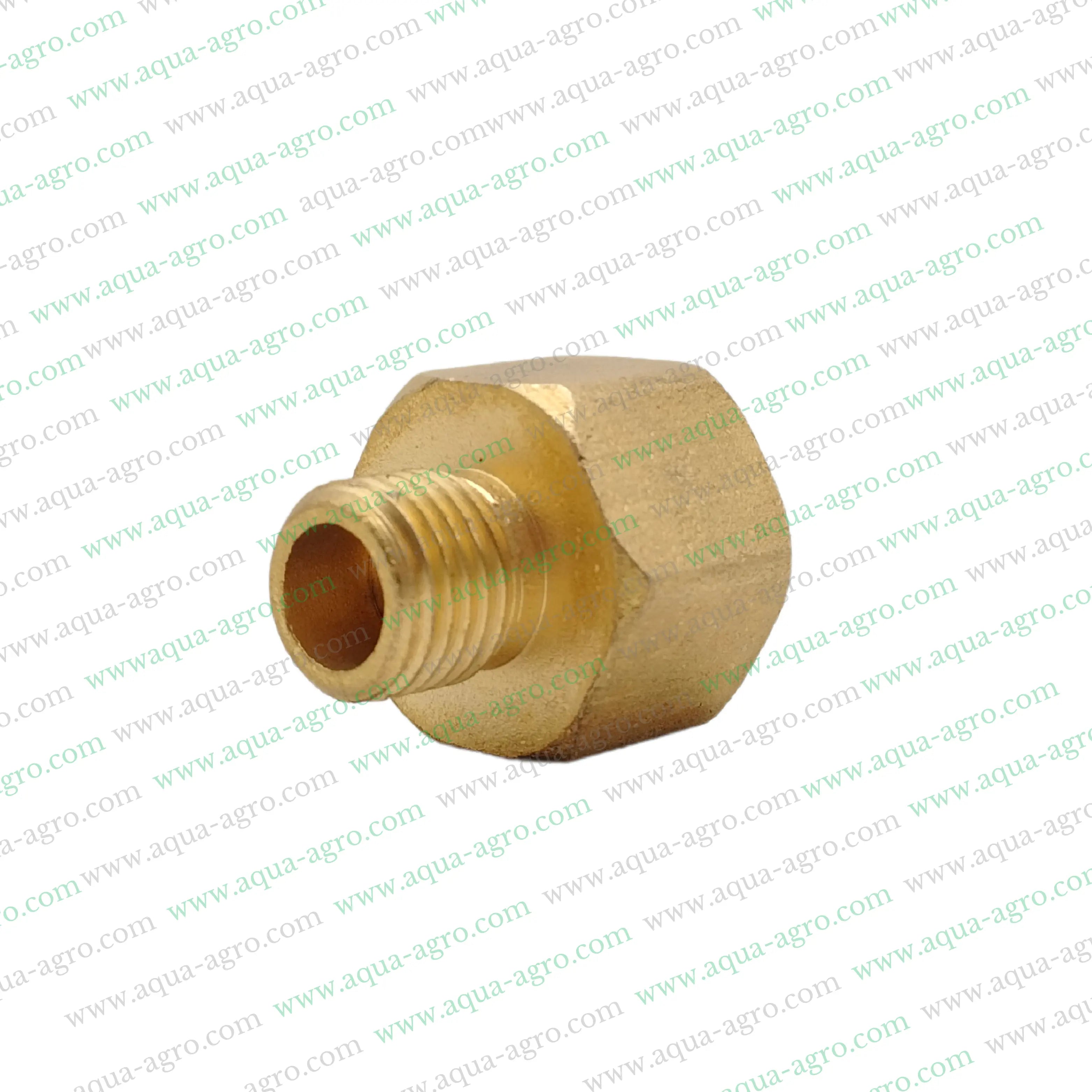 Pressure Gauge Fittings Adaptor,Pressure Gauge 0.5 Inch Female,Thread x 0.25 Inch Female,Pressure Gauge Brass Adaptor Fittings