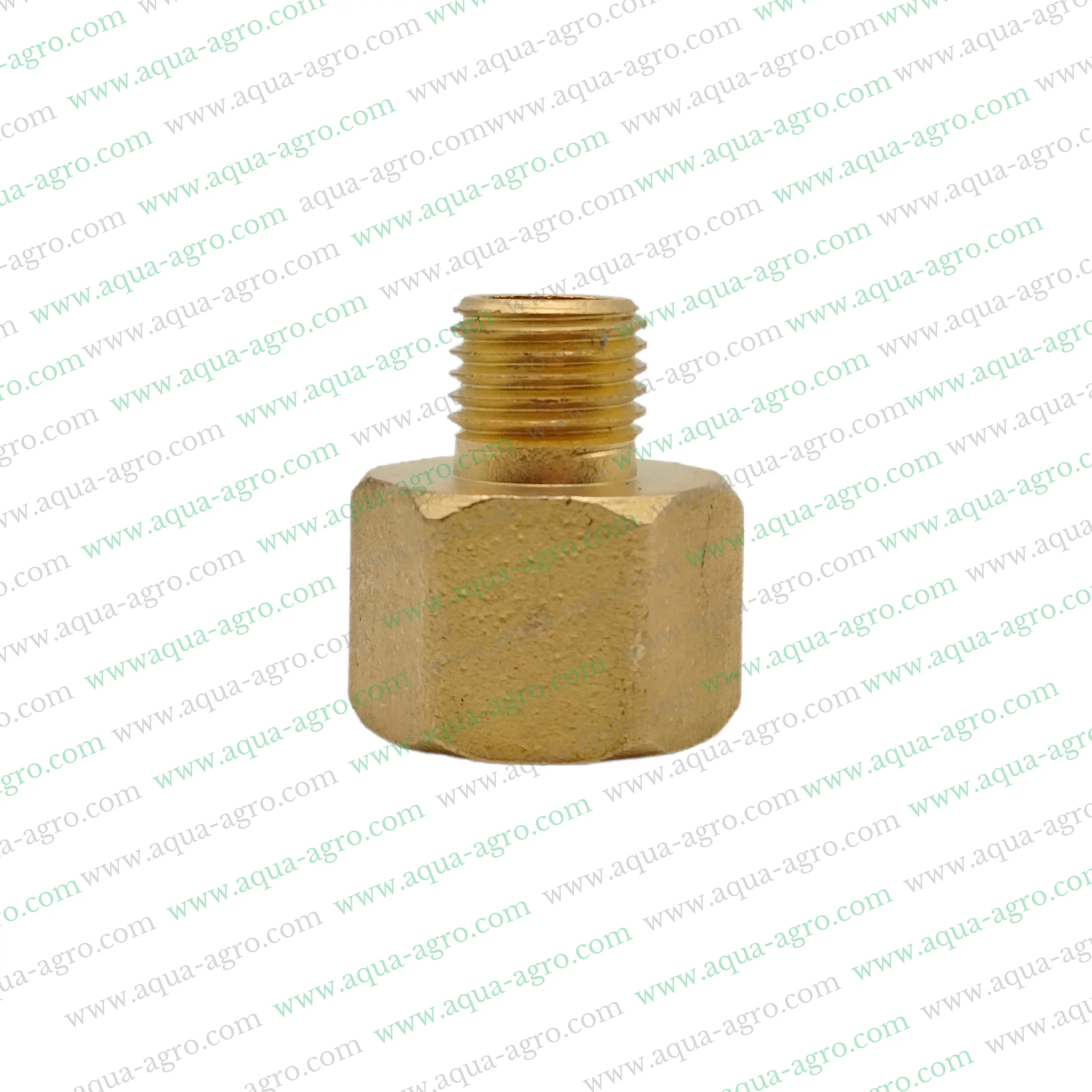 Pressure Gauge Fittings Adaptor,Pressure Gauge 0.5 Inch Female,Thread x 0.25 Inch Female,Pressure Gauge Brass Adaptor Fittings