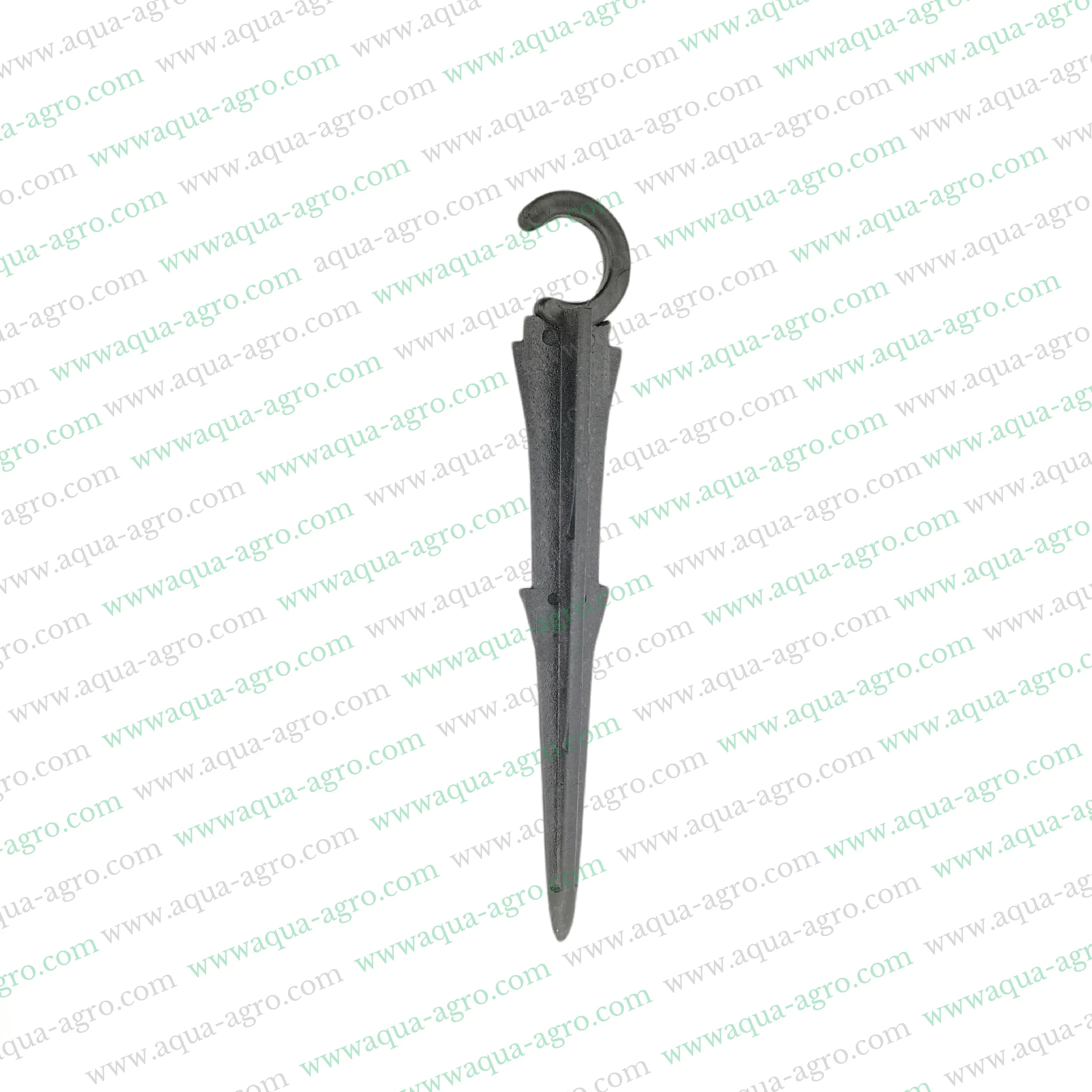 Plastic Ground Clamp,Tie Down Stake,16mm Drip Tube Clamp,Garden Irrigation Clamp,Black Plastic C-Hook