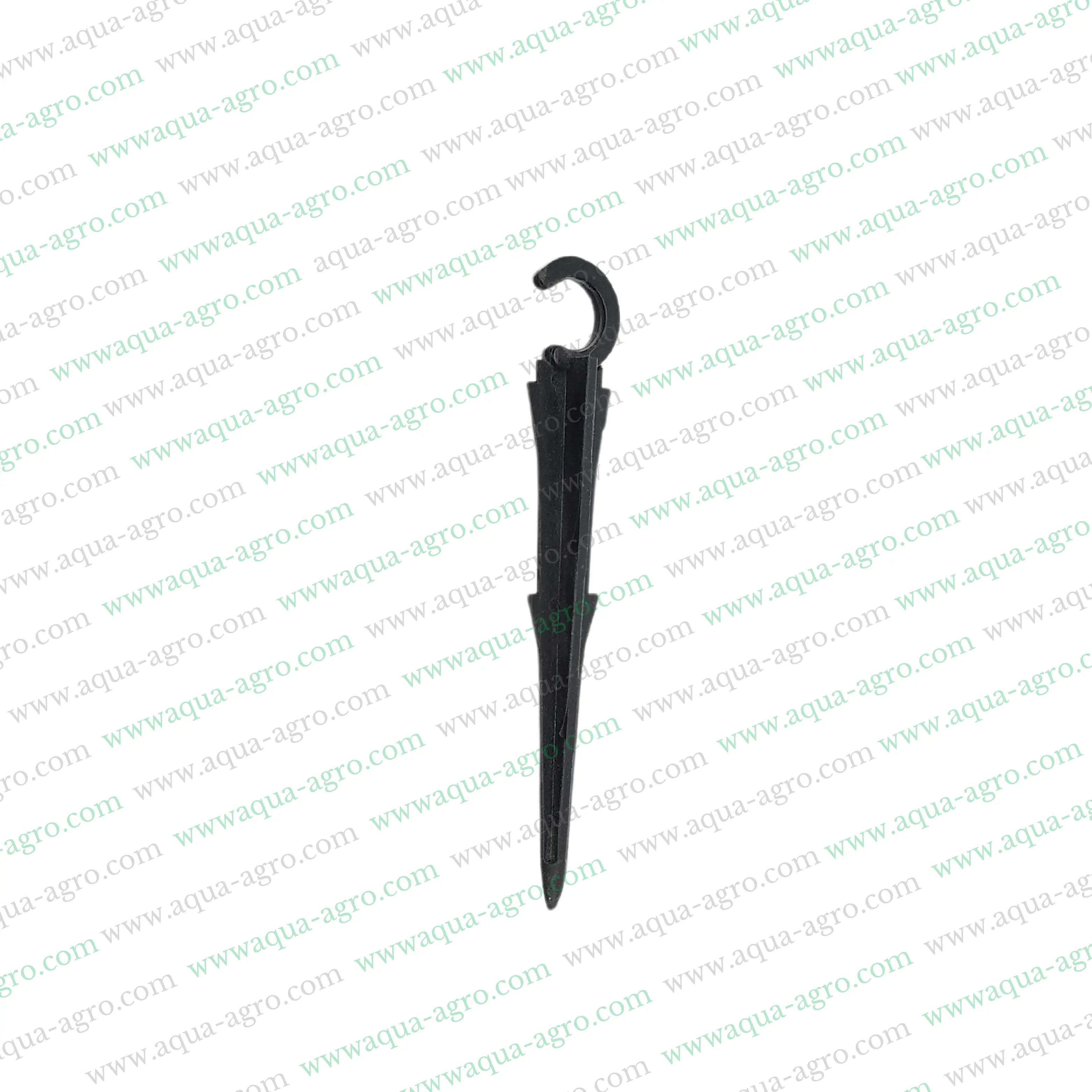 Plastic Ground Clamp,Tie Down Stake,16mm Drip Tube Clamp,Garden Irrigation Clamp,Black Plastic C-Hook