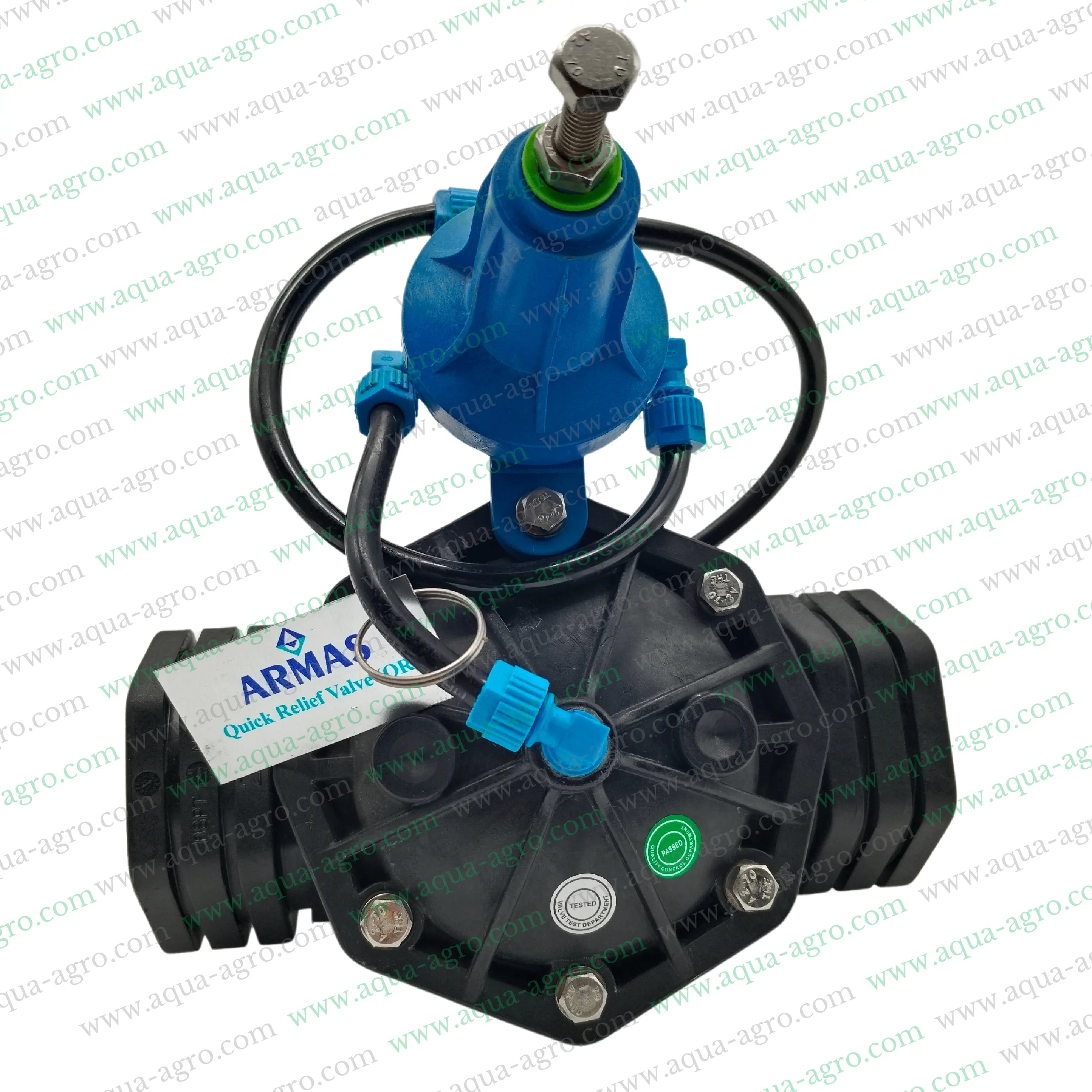 ARMAS (Turkey) | Pressure Release Valve - Plastic - Hydro-Pneumatic (hydraulic) - Auto bypass safety valve - 2" (63mm) (F-THD) - AR-55QR-PL-2
