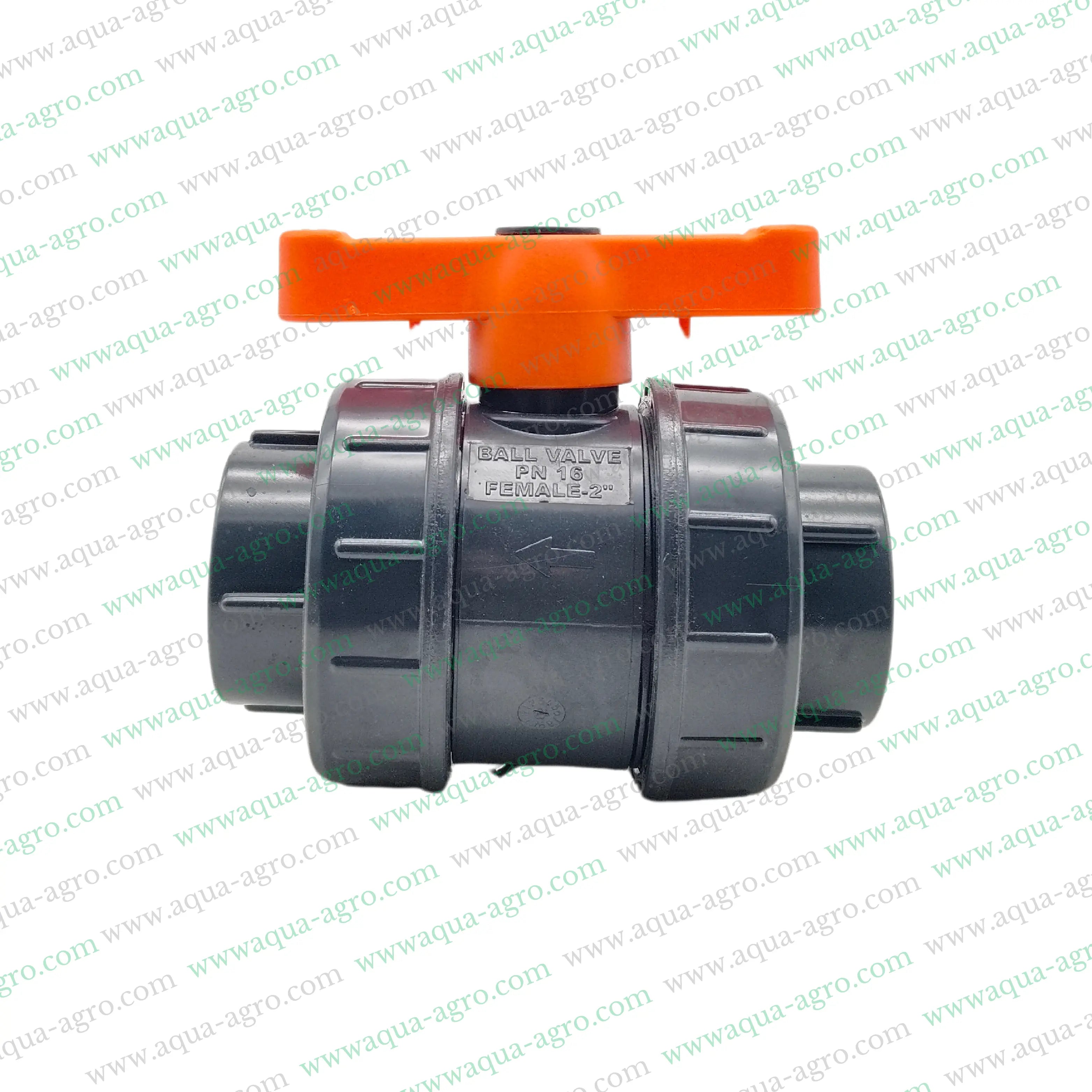 Automat PVC ball valve,Double union PVC valve 2 inch,63mm threaded ball valve,PVC double union valve,FXF HT 66 FF valve