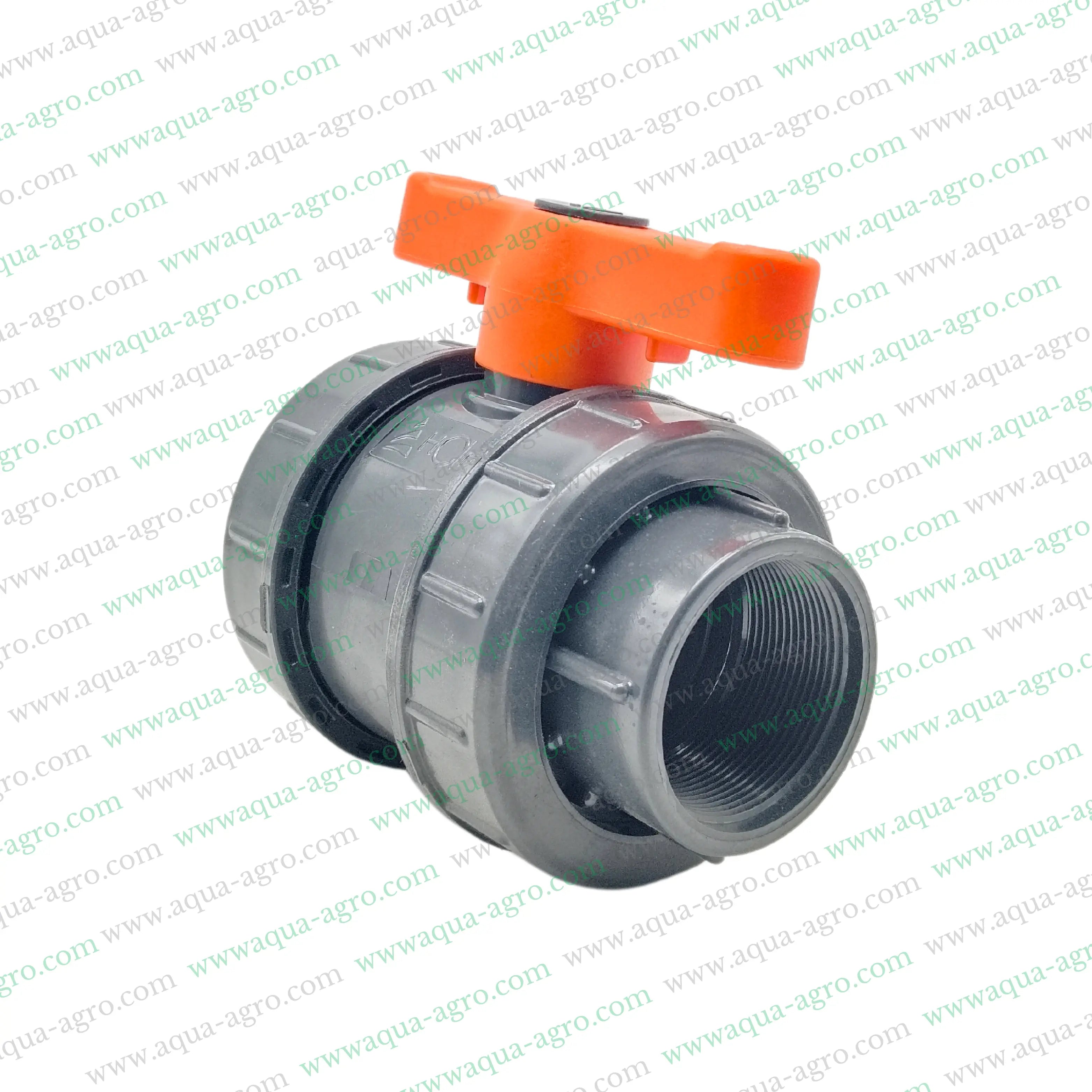 Automat PVC ball valve,Double union PVC valve 2 inch,63mm threaded ball valve,PVC double union valve,FXF HT 66 FF valve