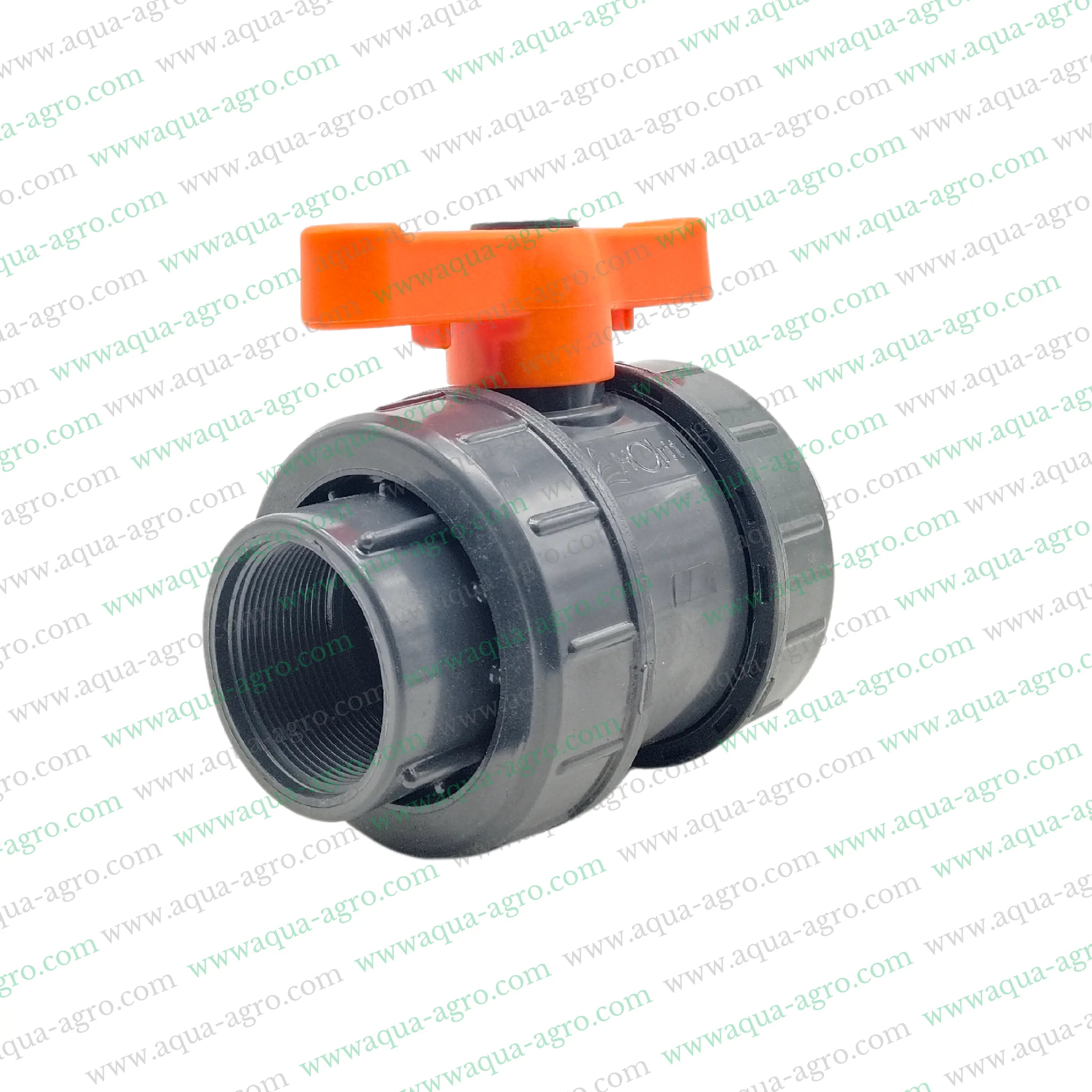 Automat PVC ball valve,Double union PVC valve 2 inch,63mm threaded ball valve,PVC double union valve,FXF HT 66 FF valve