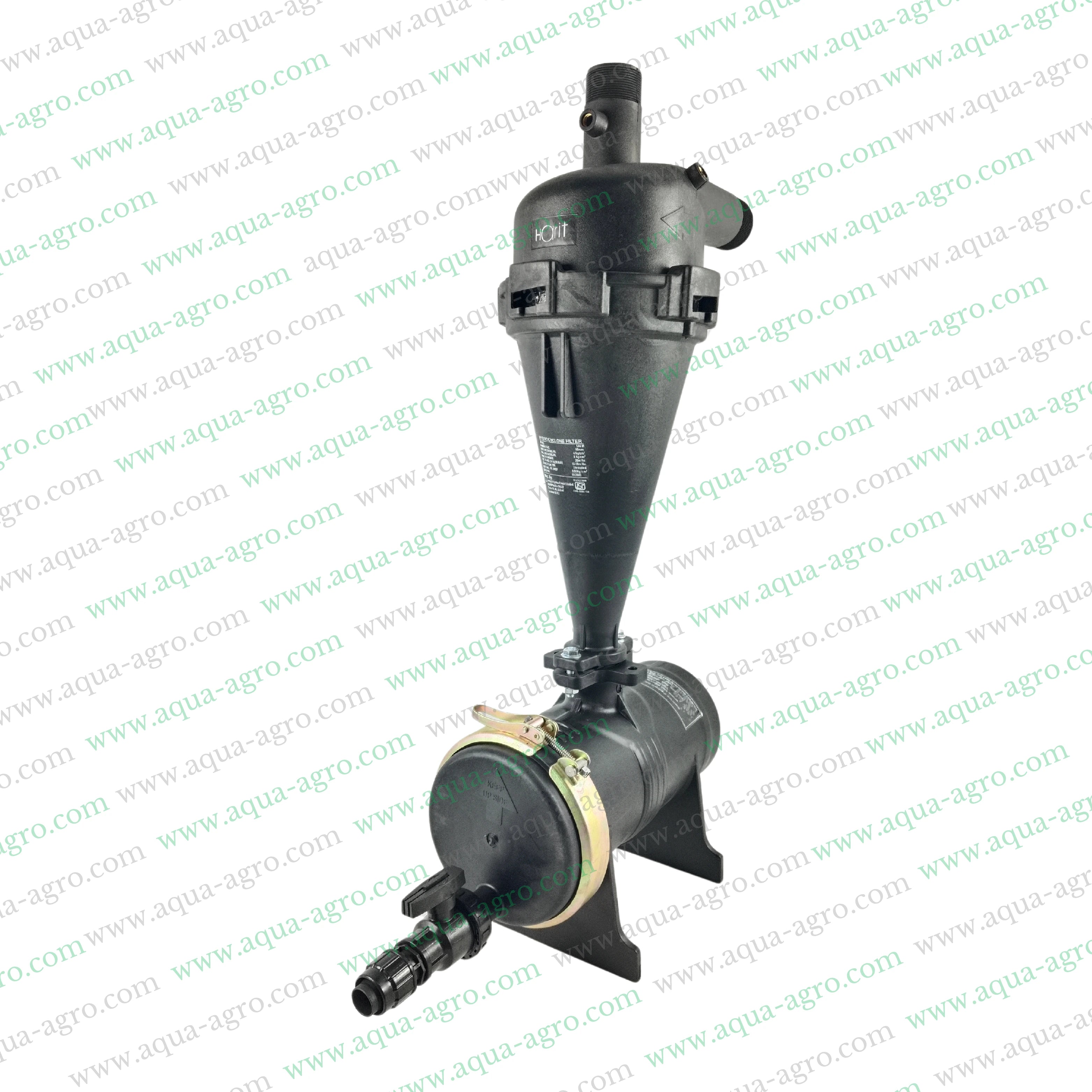 AUTOMAT - Filter - Hydrocyclone - 2 Inch (63mm) - Threaded End (M-Thd) - 25 (m3-Hr) - Regular Plastic Body - (HT-144T)