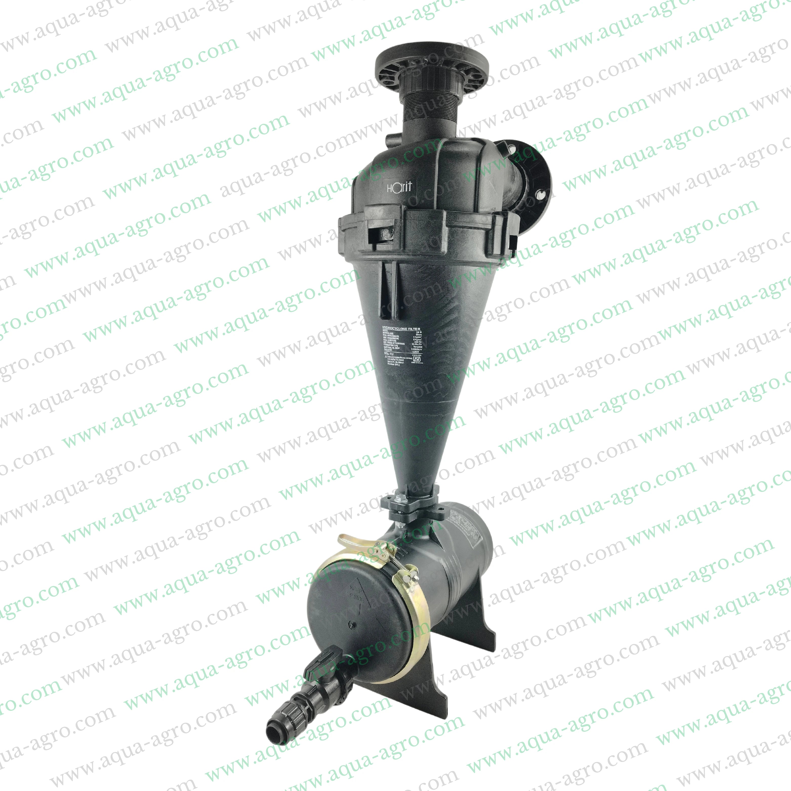 AUTOMAT - Filter - Hydrocyclone - 3 Inch (90mm) - Flanged End - 50 (m3-Hr) - Regular Plastic Body - (HT-146F)
