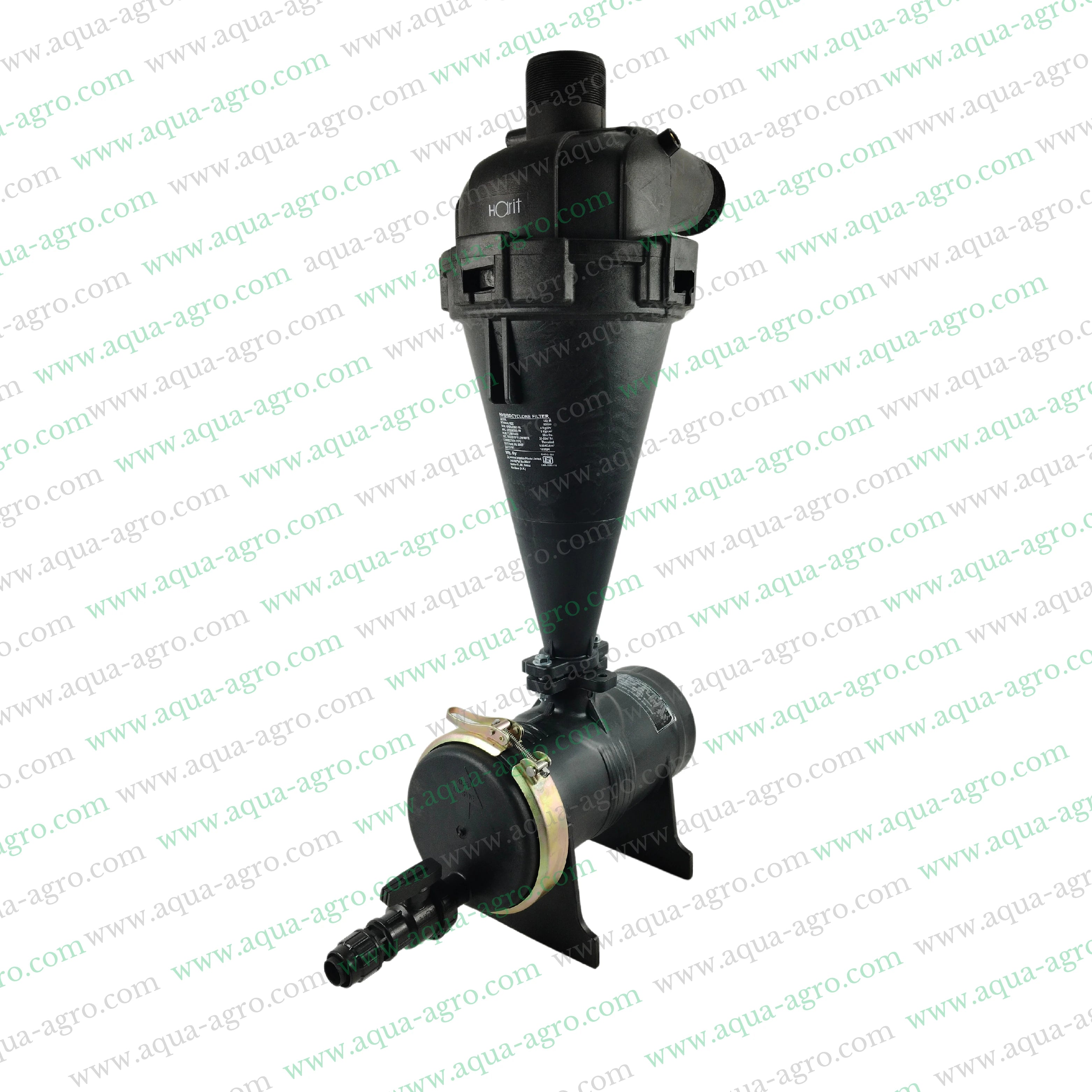 AUTOMAT - Filter - Hydrocyclone - 3 Inch (90mm) - Threaded End (M-Thd) - 50 (m3-Hr) - Regular Plastic Body - (HT-146T)