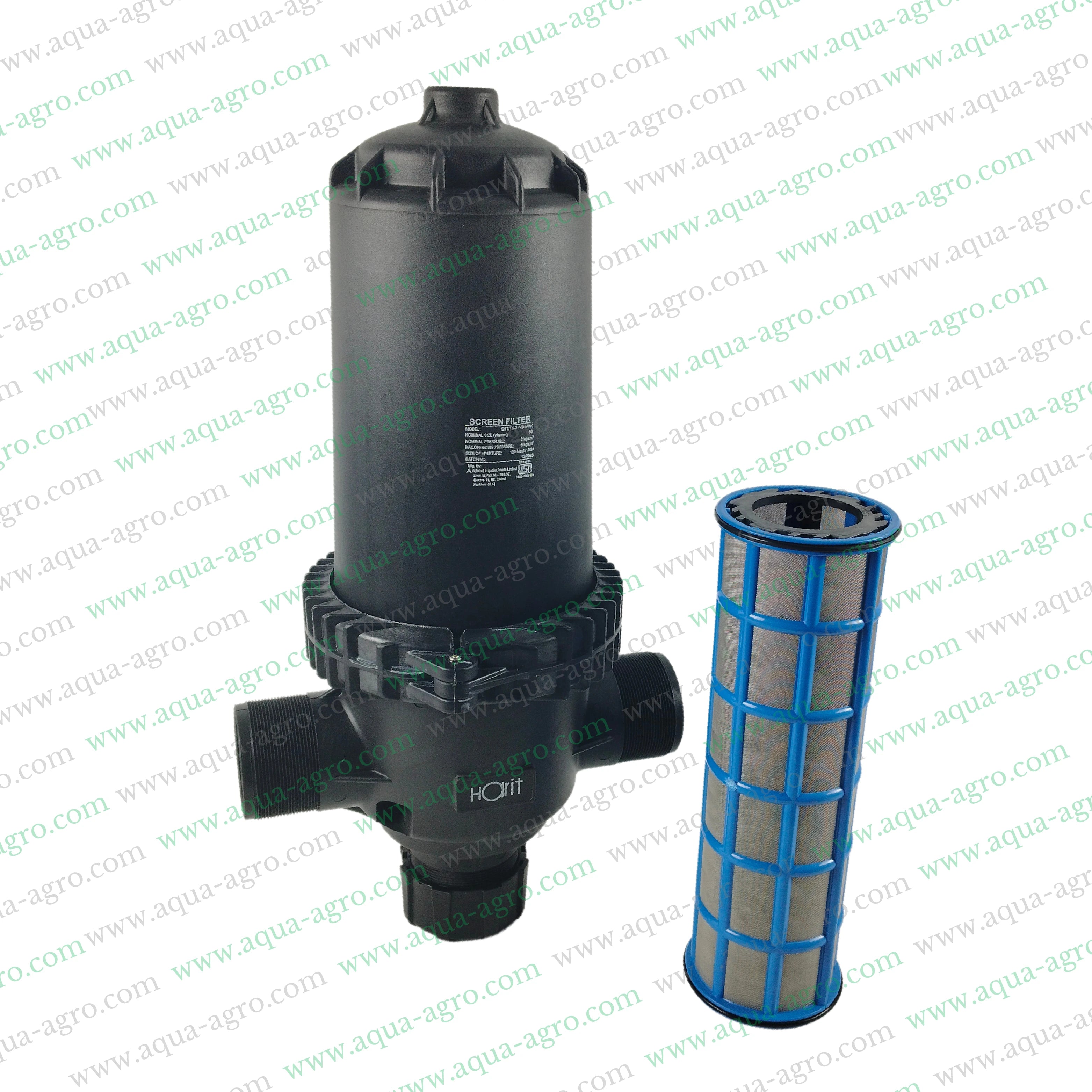 AUTOMAT - Filter - Screen - 3 Inch (90mm) (M-Thd) - T-Type - 40 (m3-Hr) - Regular Plastic Body - (HT-126-T)