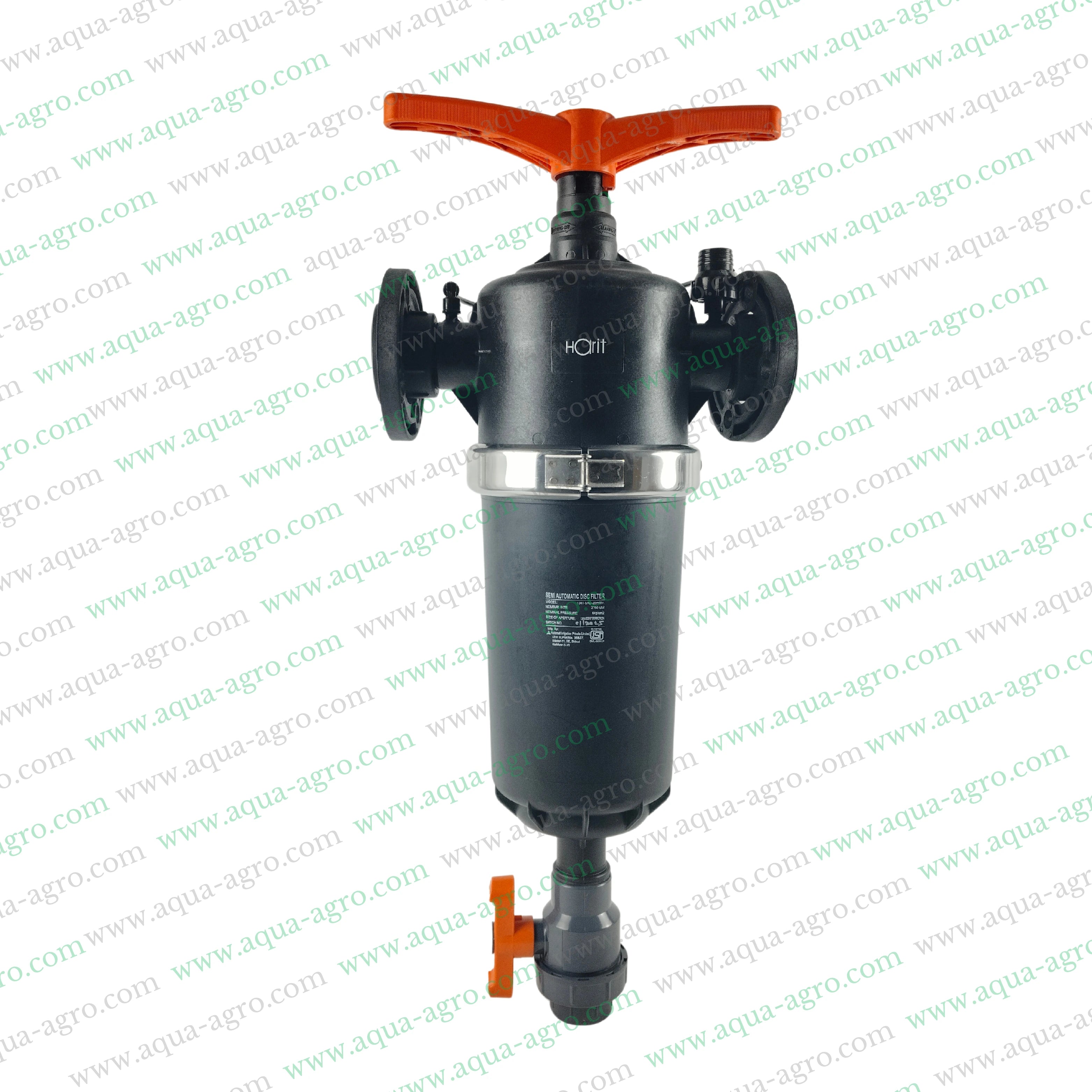 AUTOMAT - Filter - Semi - Automatic - Disc - 2 Inch (63mm) - Flanged End - (M-Thd) - T-Type - 25 (m3-Hr) - Regular Plastic Body - (HT-134-TSA)