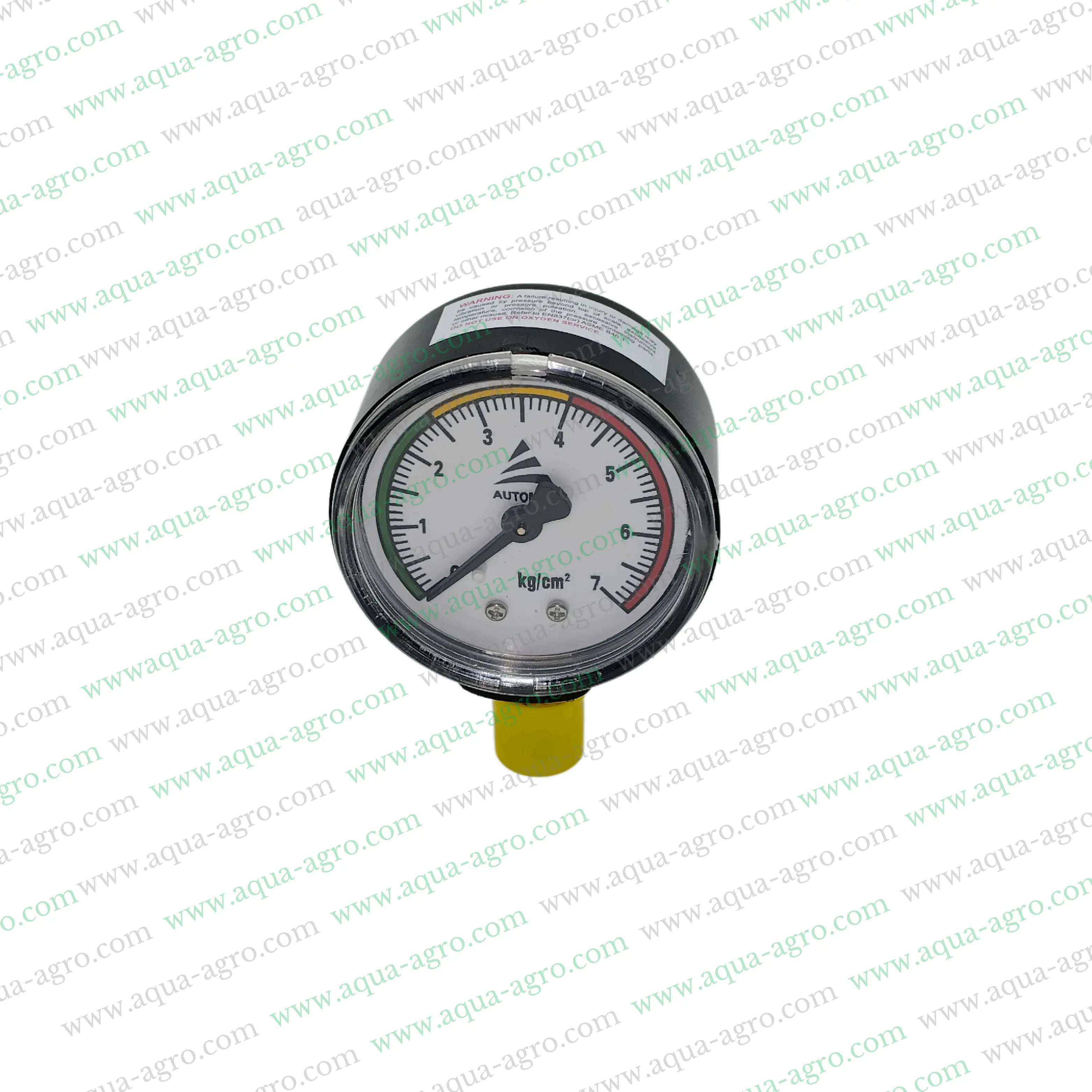 Pressure Gauge 0-7 BAR,2.5 Inch Dial Pressure Gauge,MS Body Pressure Gauge,Automat Pressure Gauge,Threaded Inlet Pressure Gauge