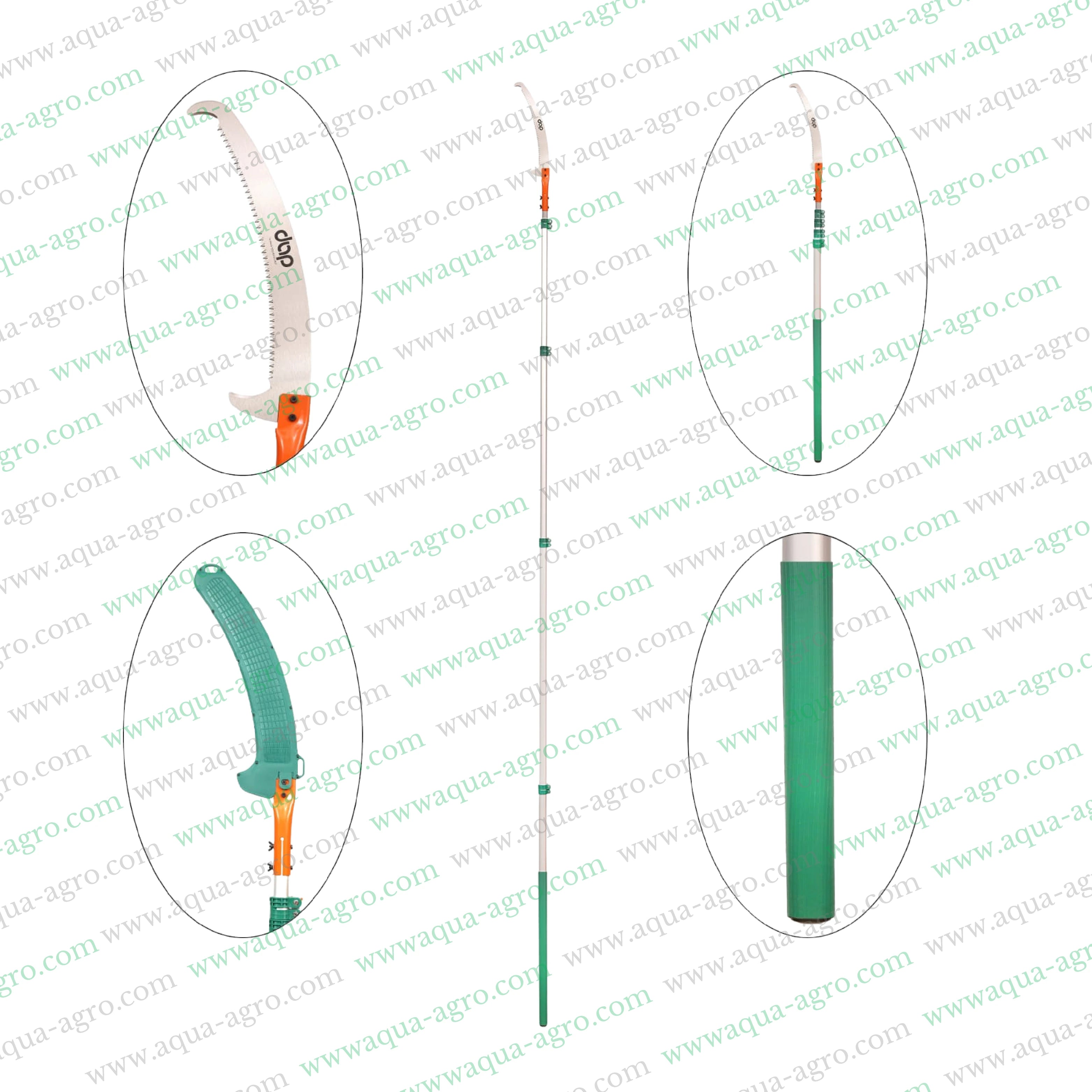 Tree pruning tools,DAP tree pruner with pole,Pruning saw for trees,Extendable pruning tools,Aluminium pole pruning saw