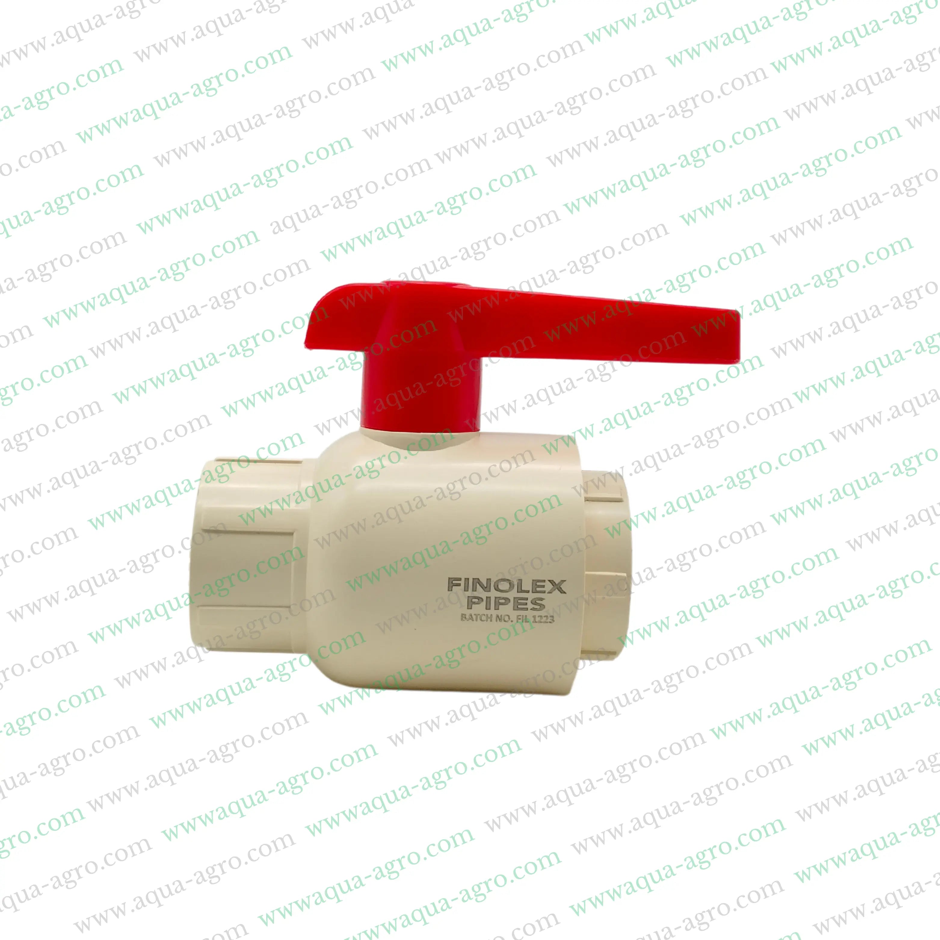 Finolex CPVC Ball Valve,1.25 inch CPVC Ball Valve,Plastic CPVC Ball Valve,Moulded Ball Valve,Plain End Socket Ball Valve,High-Pressure CPVC Valve