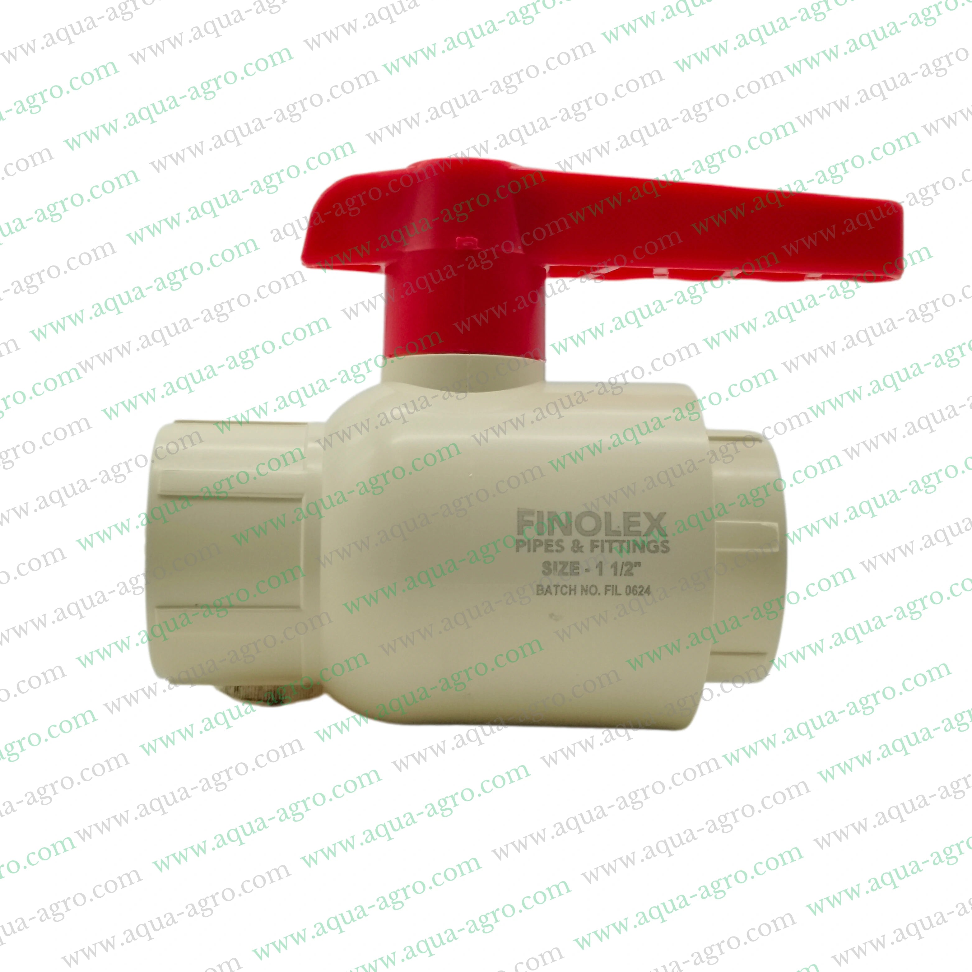 FINOLEX - Ball Valve - Plastic - Cpvc - Moulded - 1.5 inch (40mm) - Plain End - Socket