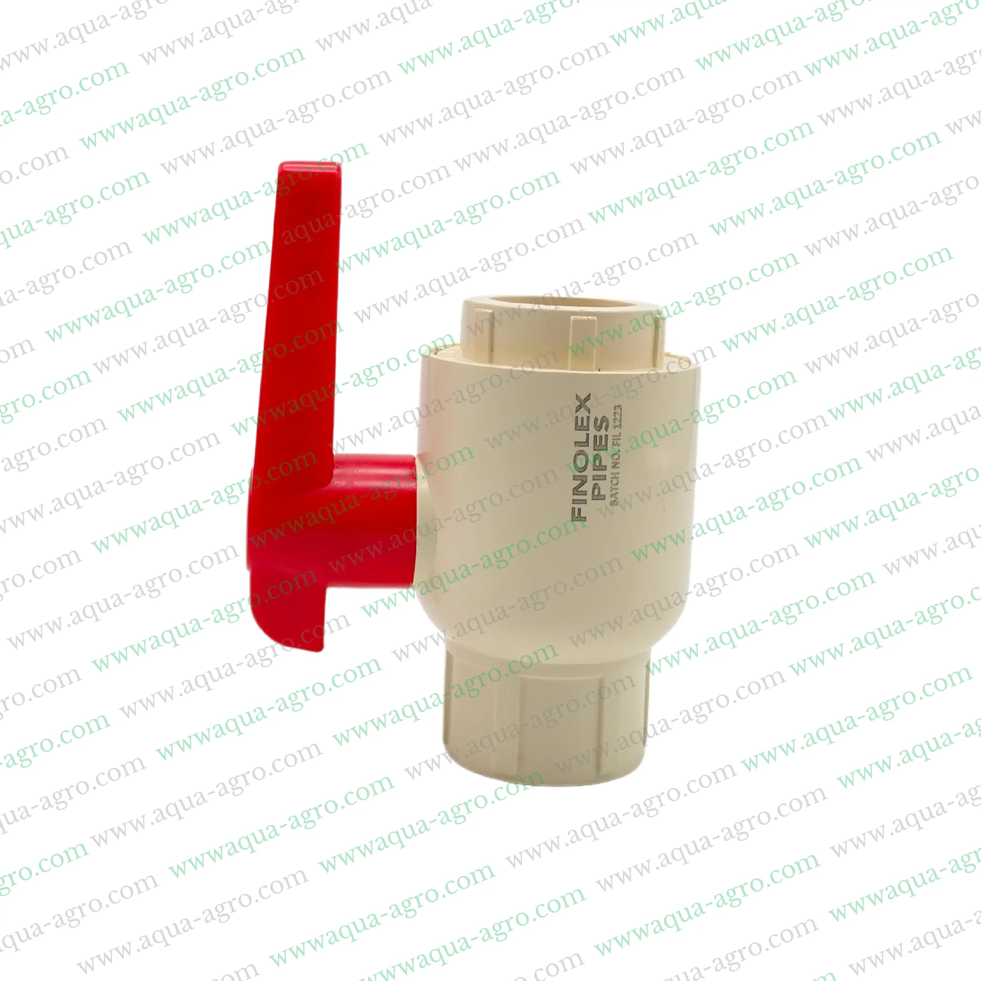 Finolex Ball Valve,CPVC Ball Valve,1 inch ball valve,Plain end socket,Plumbing valve,Plastic moulded valve