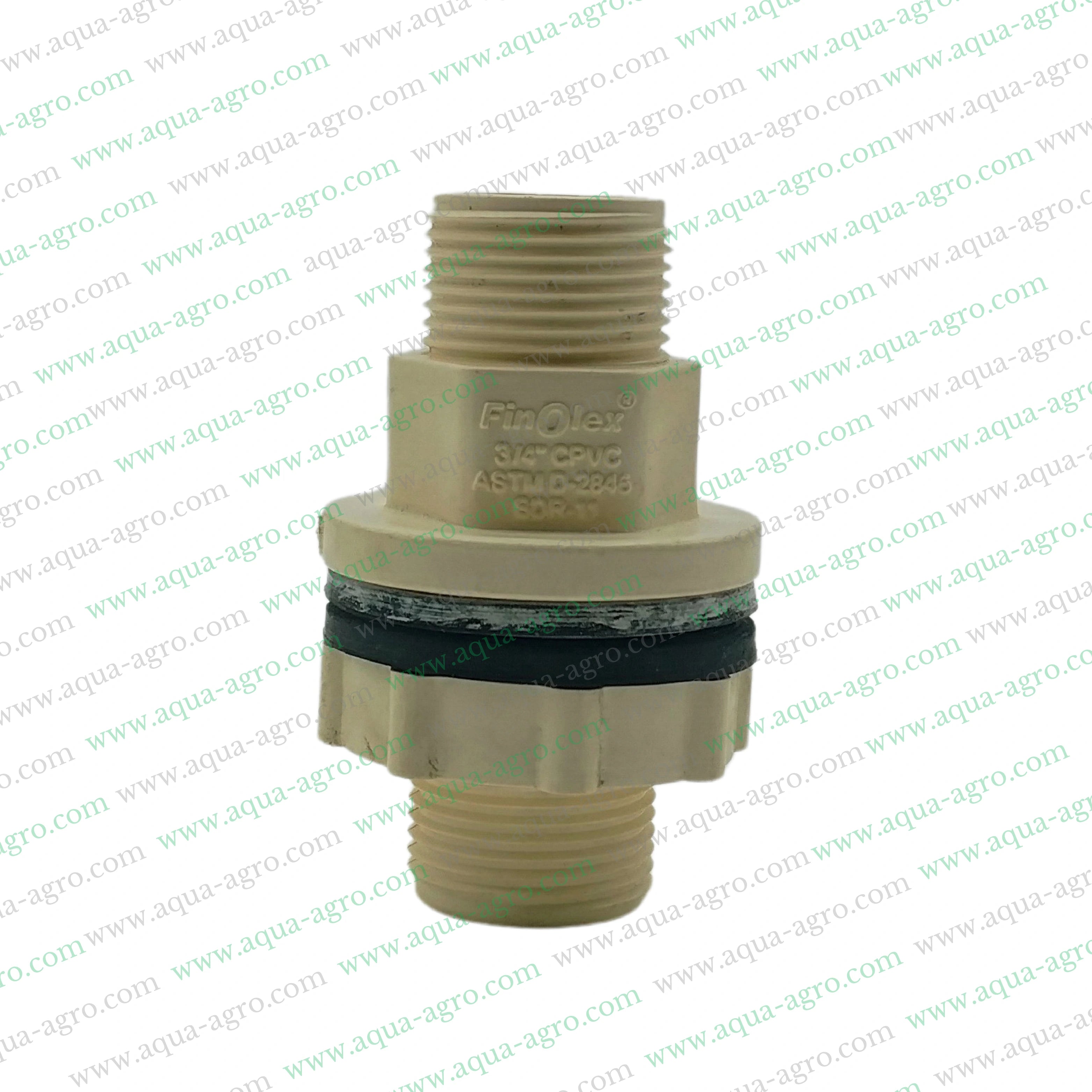Finolex CPVC tank nipple 0.75 inch threaded,20mm CPVC tank nipple threaded end,CPVC tank nipple 3/4 inch SDR 11,Finolex CPVC pipe fittings 20mm