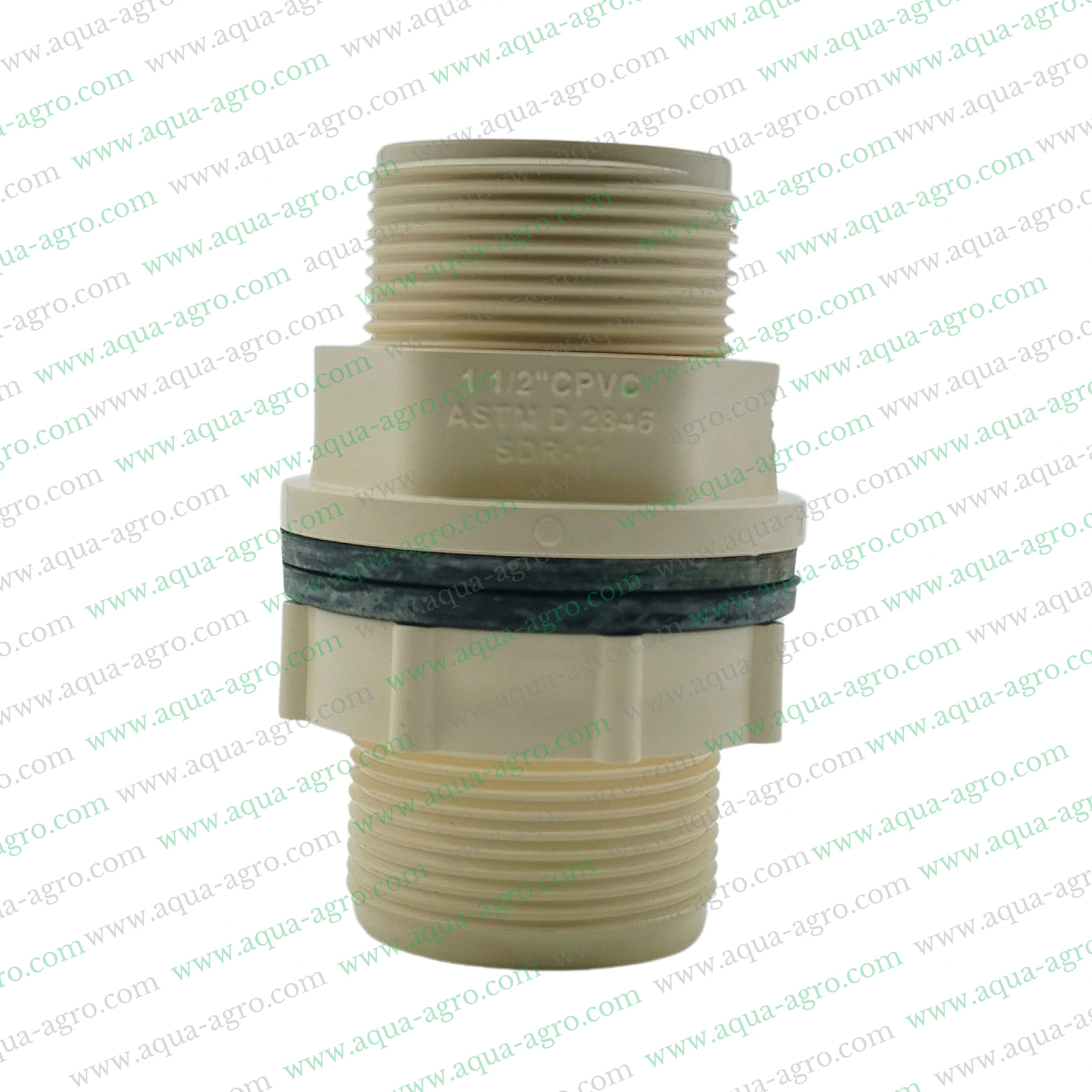 Finolex CPVC 1.5 inch fittings,40mm CPVC tank nipple threaded,CPVC SDR 11 pipe accessories,CPVC threaded tank nipple 1.5 inch