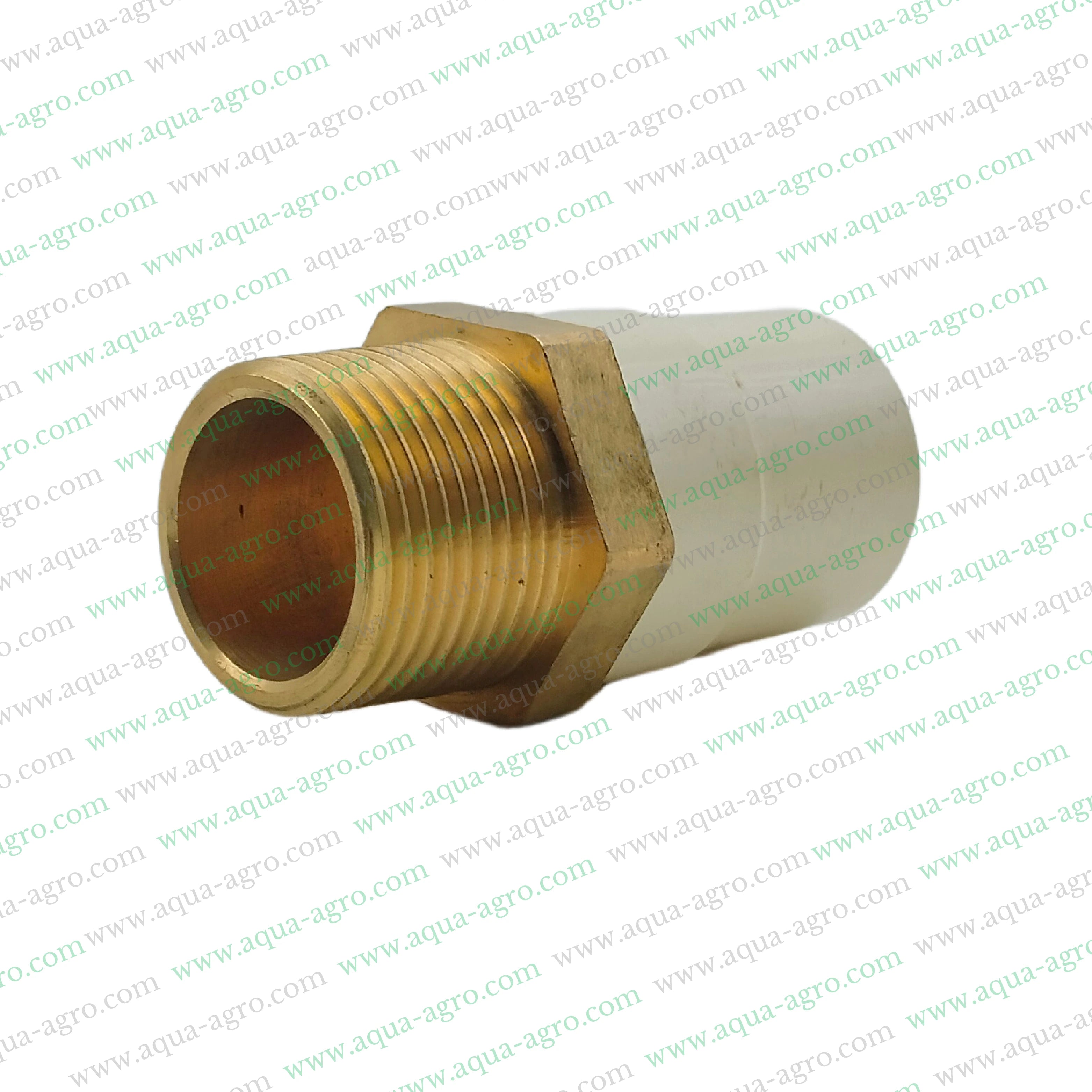 Finolex CPVC male threaded adapter 1 inch,CPVC brass male adapter 25mm SDR 11,1 inch CPVC MTA brass threaded adapter,SDR 11 CPVC male adapter 25mm brass