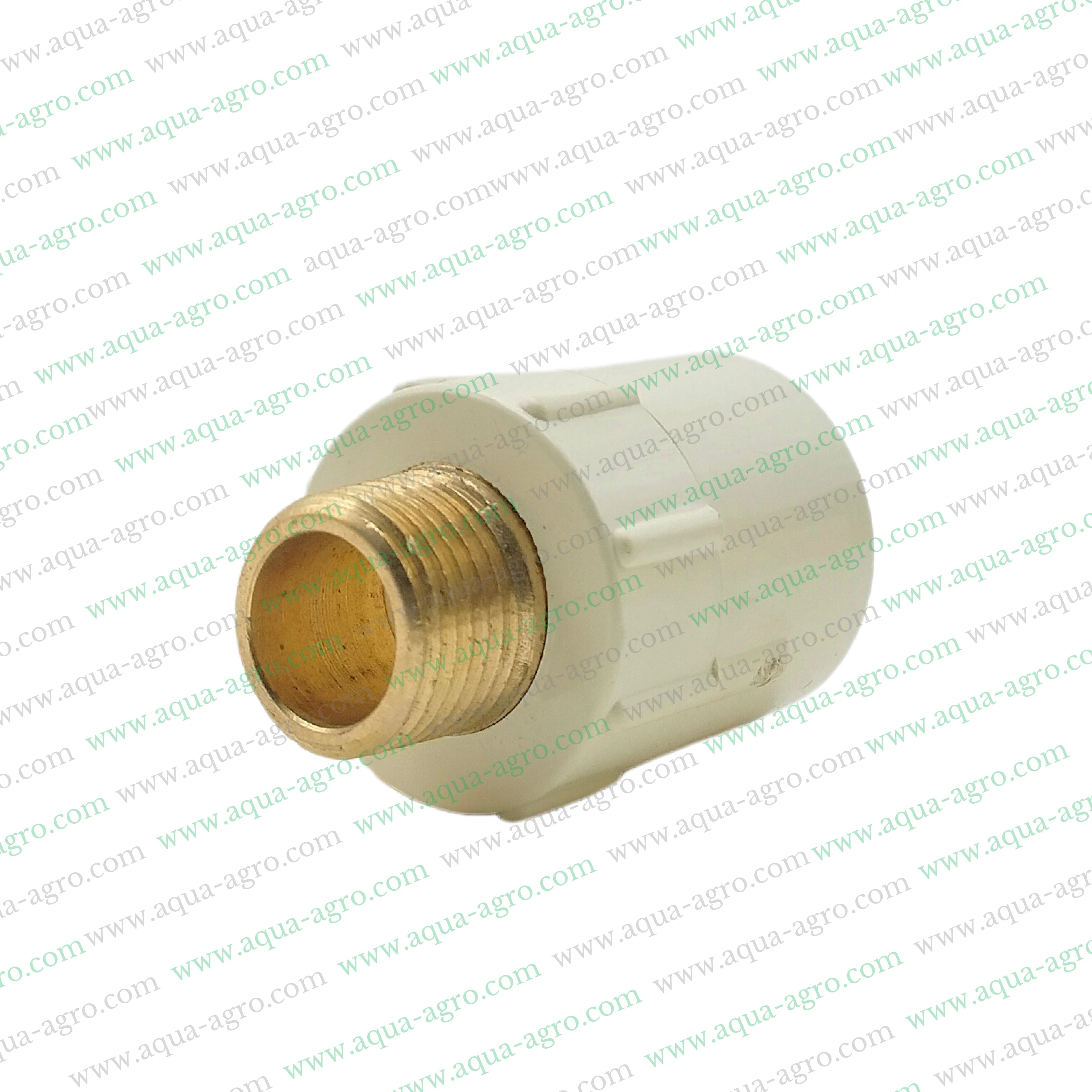 CPVC brass threaded reducing male adapter 1 inch to 0.5 inch,CPVC brass threaded reducing MTA 25mm to 15mm,CPVC brass threaded reducing MTA SDR 11,Finolex CPVC brass threaded reducing MTA