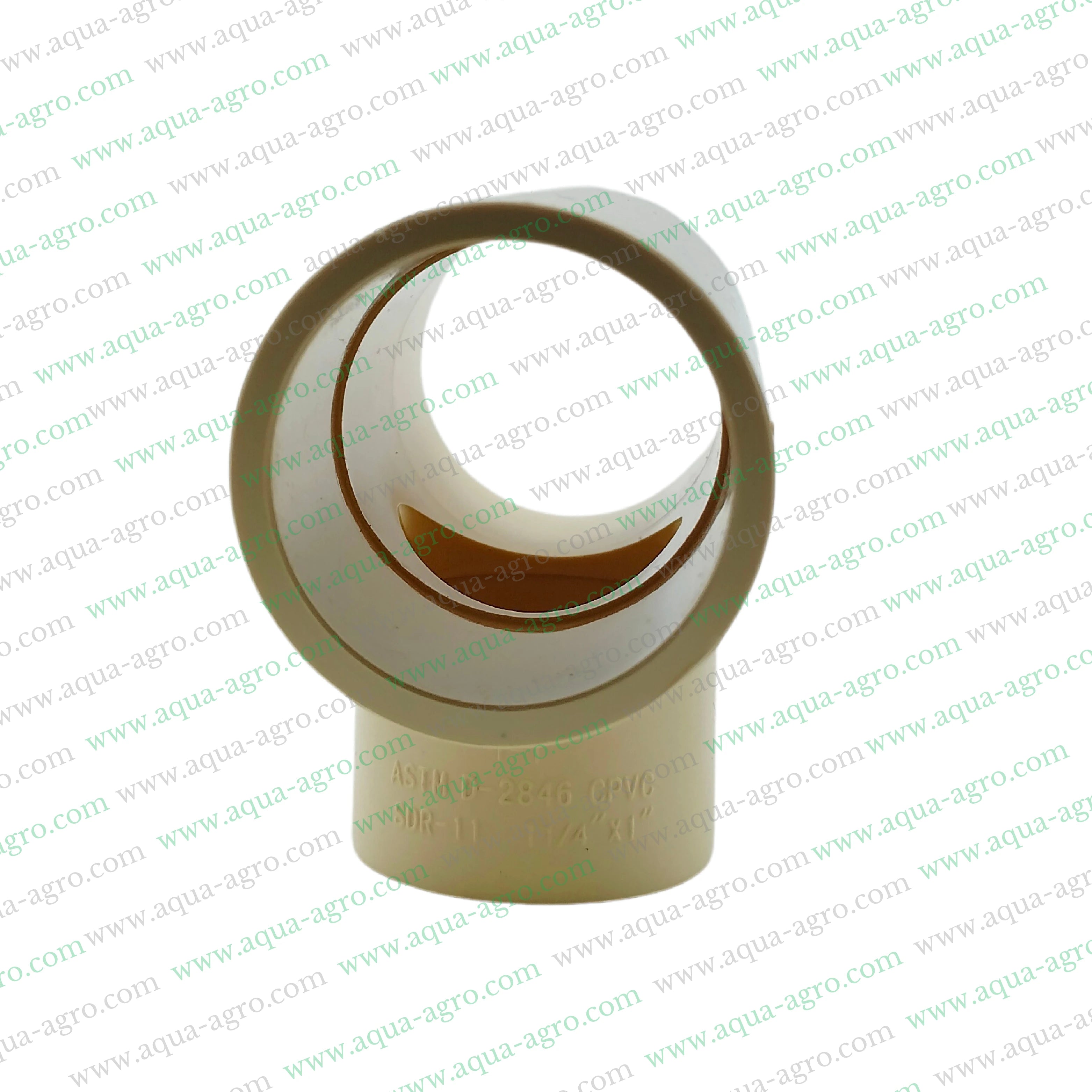 Finolex CPVC reducing tee 1.25 inch x 1 inch,CPVC plain reducing tee 32mm x 25mm SDR 11,CPVC pipe fittings reducing tee 1.25 inch to 1 inch,CPVC reducing tee 32mm to 25mm,Finolex CPVC pipe accessories fittings reducing tee