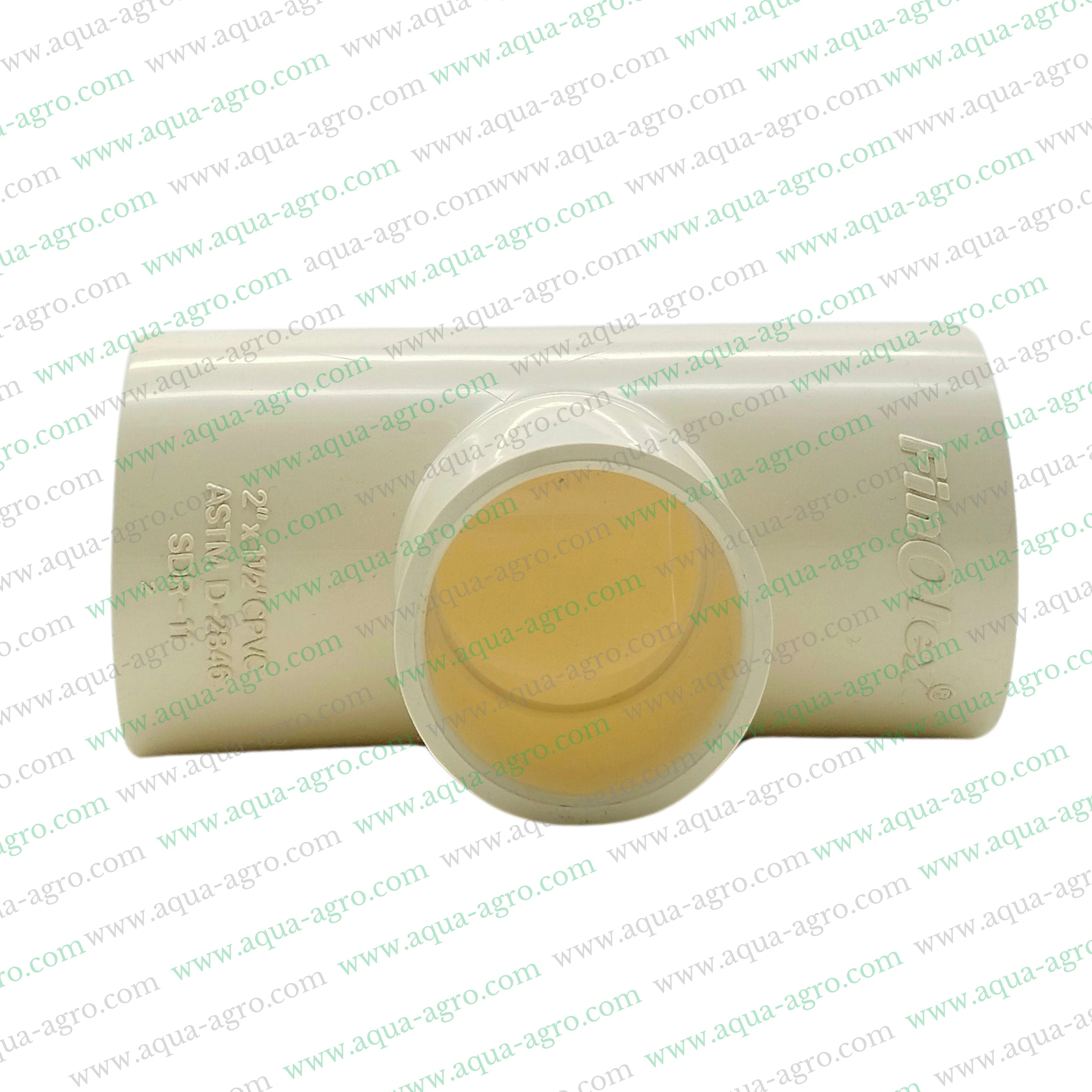 CPVC reducing tee 2 inch to 1.5 inch,CPVC reducing tee 50mm to 40mm,CPVC pipe fittings reducing tee SDR 11,Finolex CPVC reducing tee,CPVC plain reducing tee 2 inch x 1.5 inch,CPVC plain reducing tee 50mm x 40mm