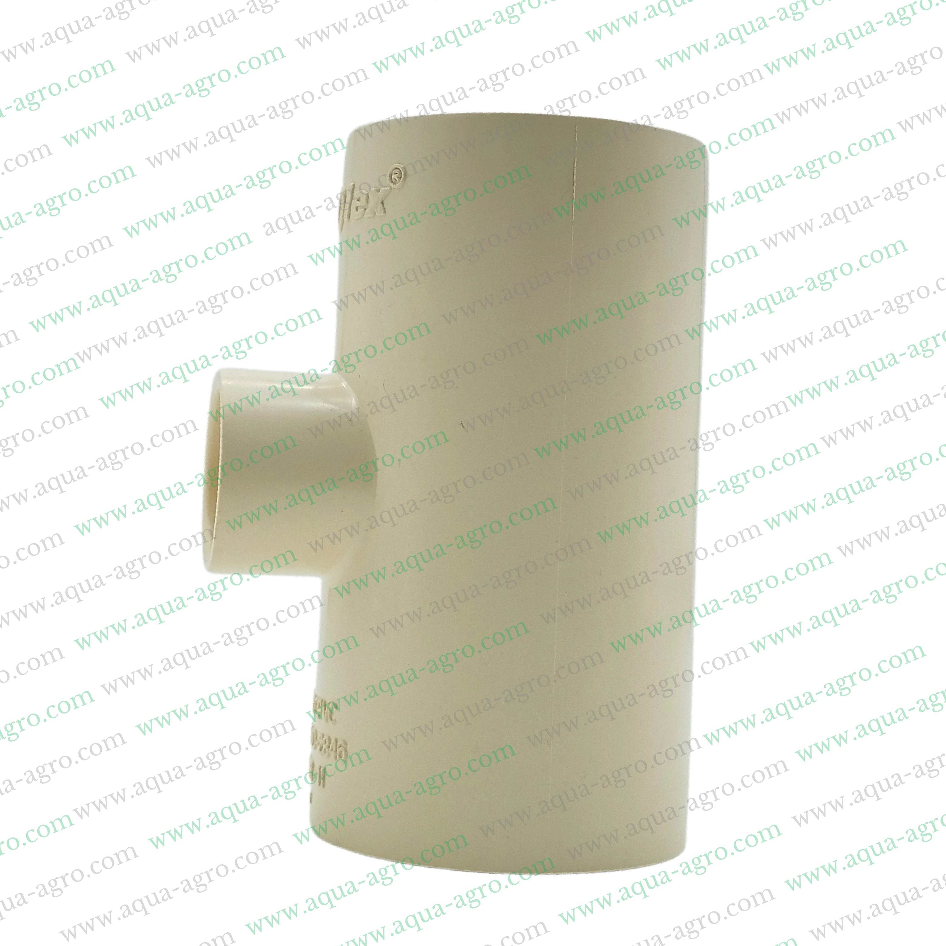 CPVC reducing tee 2 inch to 1 inch,CPVC reducing tee 50mm to 25mm,CPVC pipe fittings reducing tee SDR 11,Finolex CPVC reducing tee,CPVC plain reducing tee 2 inch x 1 inch,CPVC plain reducing tee 50mm x 25mm