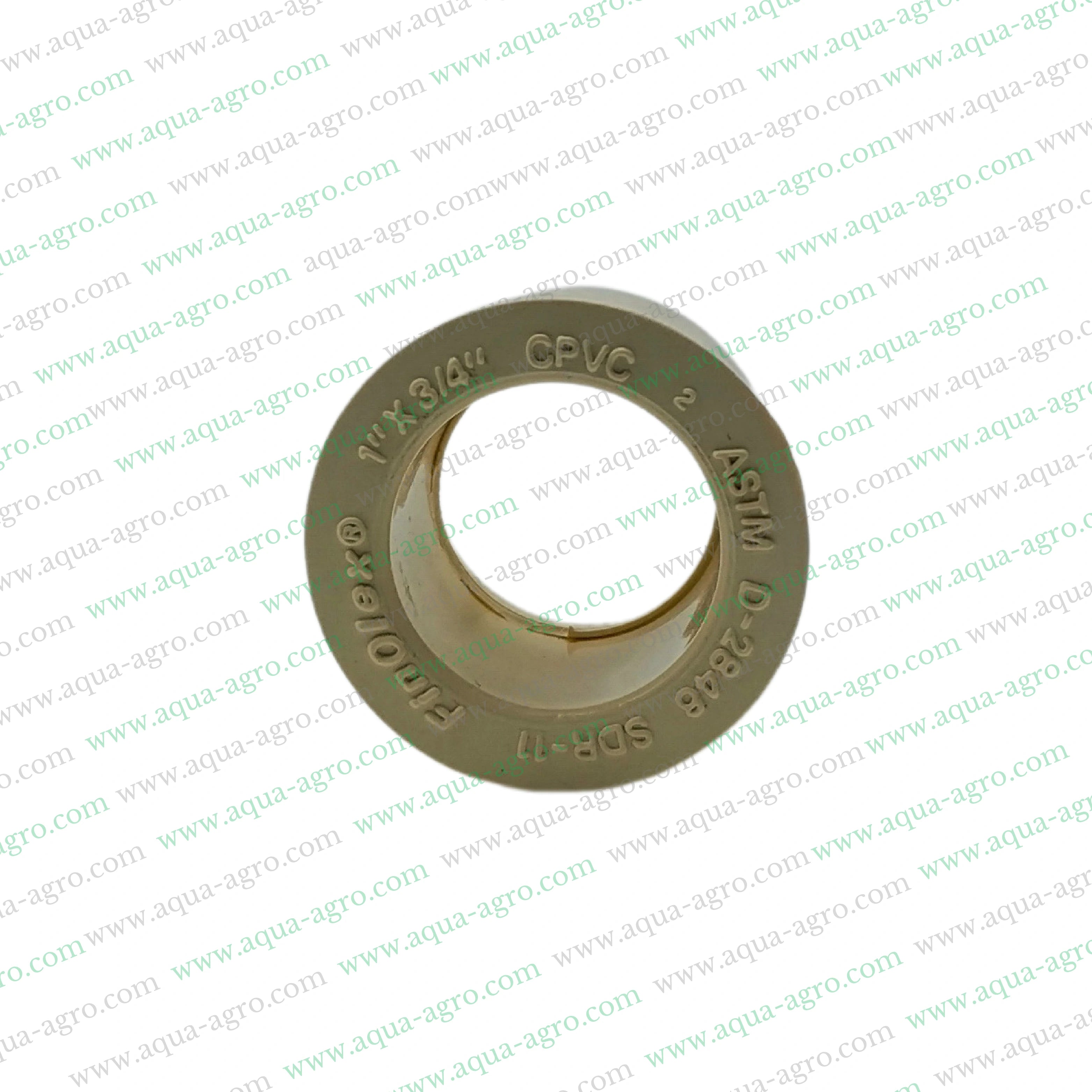 Finolex CPVC reducer bush 1 inch to 0.75 inch,25mm to 20mm CPVC reducer fitting,CPVC SDR 11 reducer bush,Finolex CPVC pipe fittings reducer