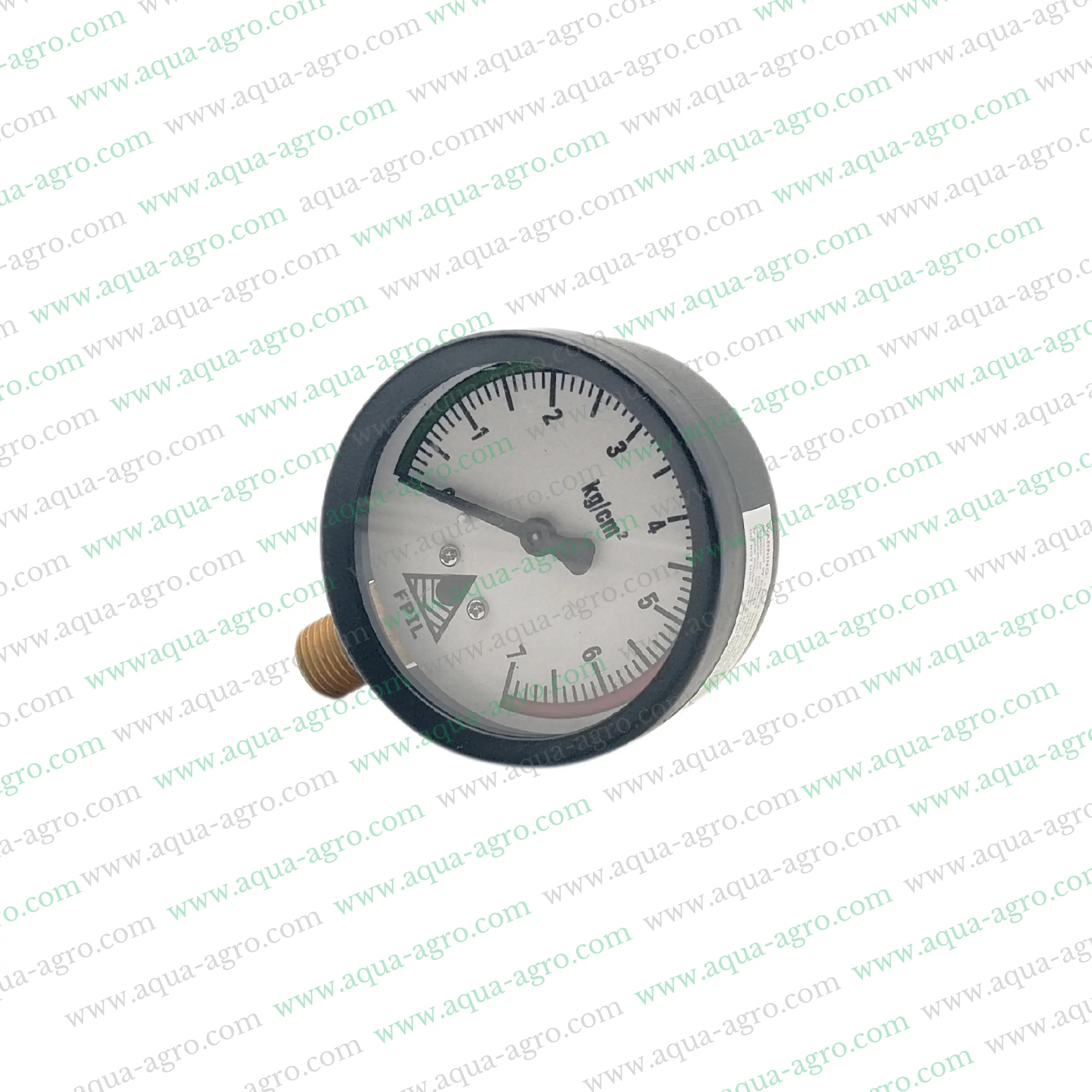 Finolex Pressure Gauge,2.5 Inch Dial Pressure Gauge,MS Body Pressure Gauge,0.25 Inch M Thread Inlet,Durable Pressure Gauge,Industrial Pressure Gauge