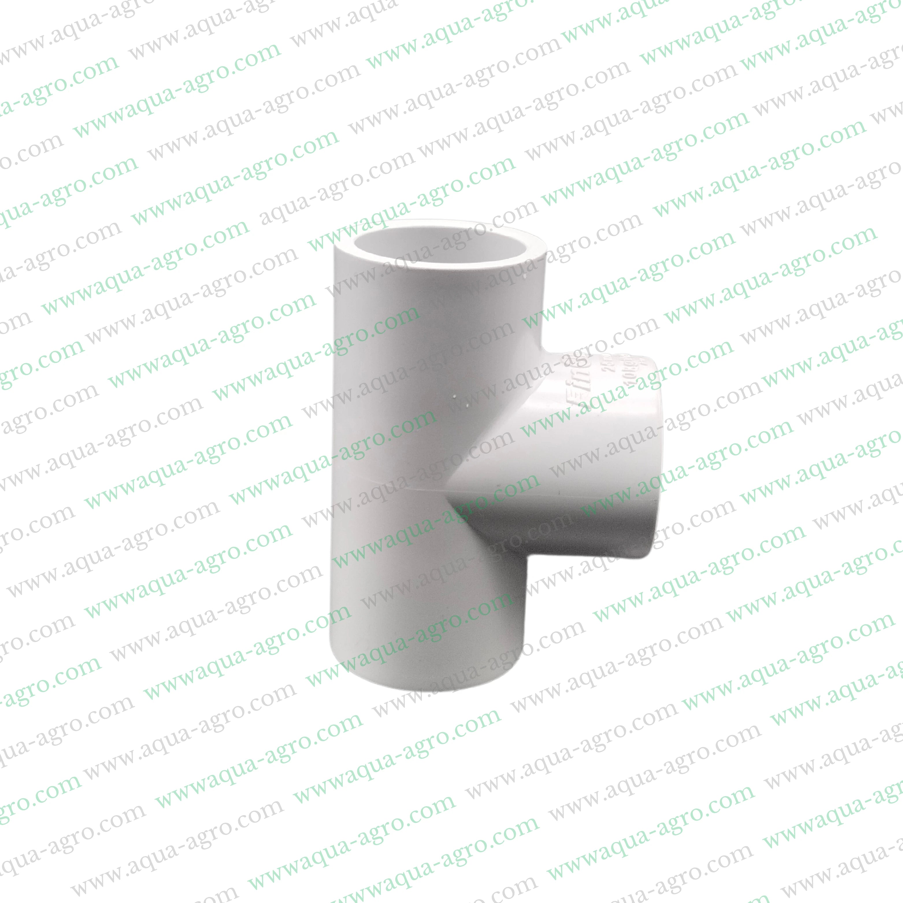 0.75 inch 25mm PVC equal tee moulded,High-pressure PVC pipe fittings 10kg/cm²,Finolex moulded PVC pipe accessories,PVC equal tee 0.75 inch for plumbing,0.75-inch PVC tee moulded