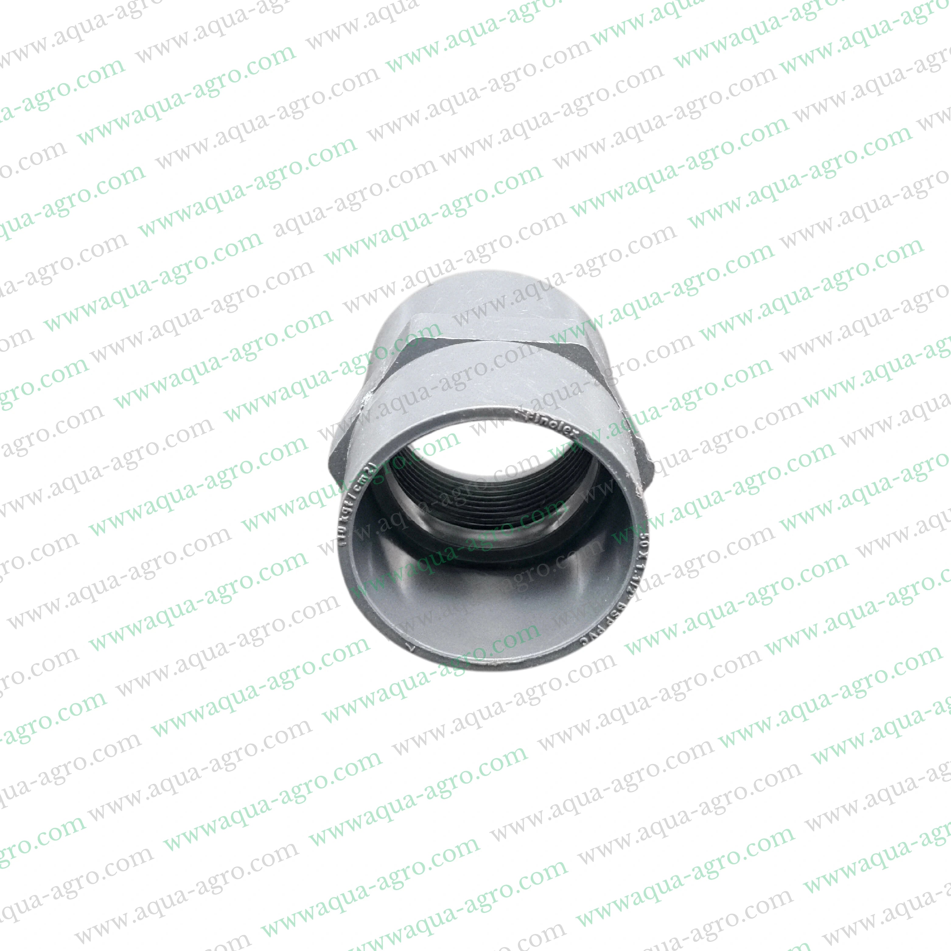 1.5 inch PVC adapter,50mm female threaded adapter,Moulded PVC adapter,PVC fittings for plumbing,PVC pipe 1.5 inch adapter