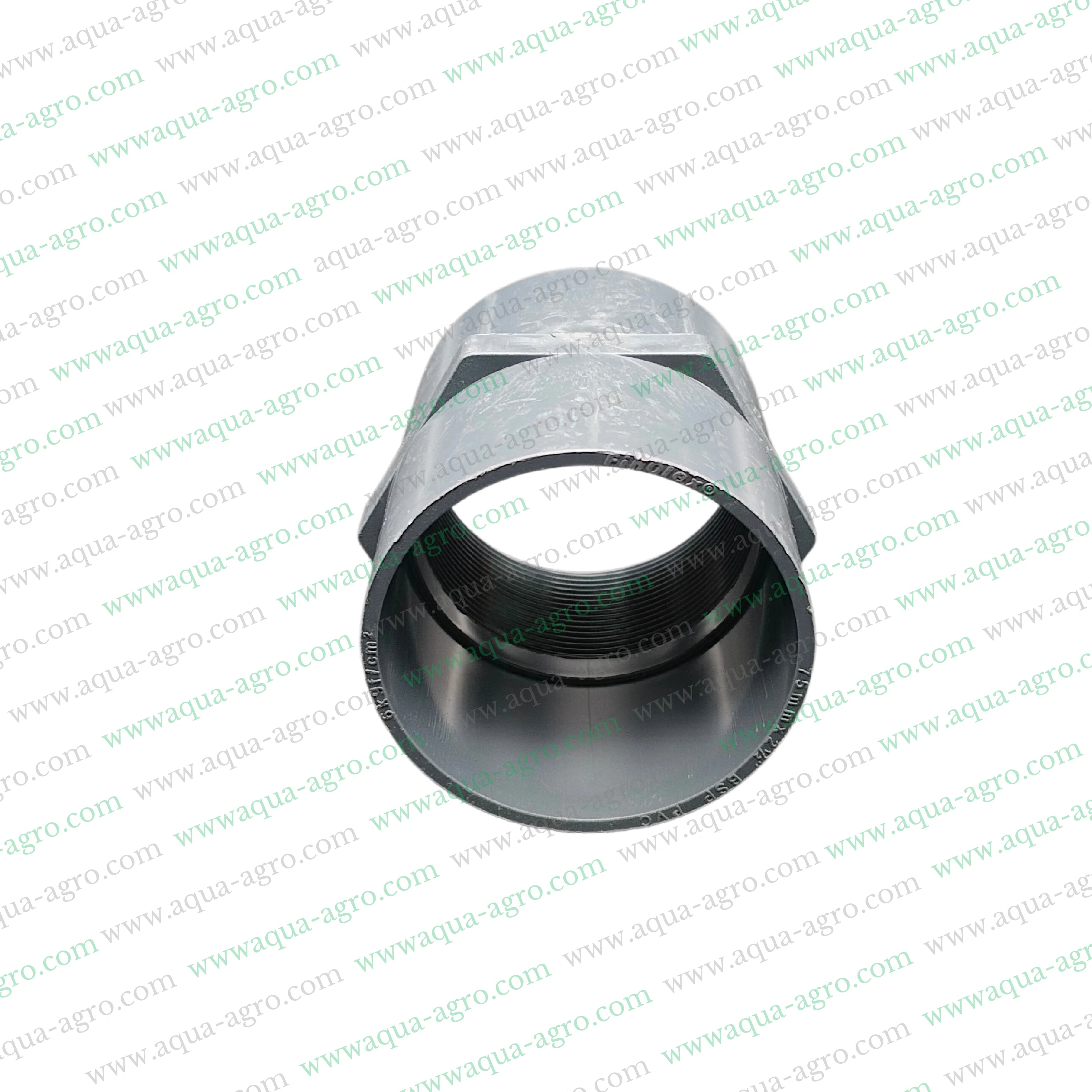 PVC Pipe Fittings,2.5 Inch PVC Pipe Fittings,75mm PVC Pipe Adapter,Female Threaded Adapter PVC,PVC Fittings 6 kg/cm²