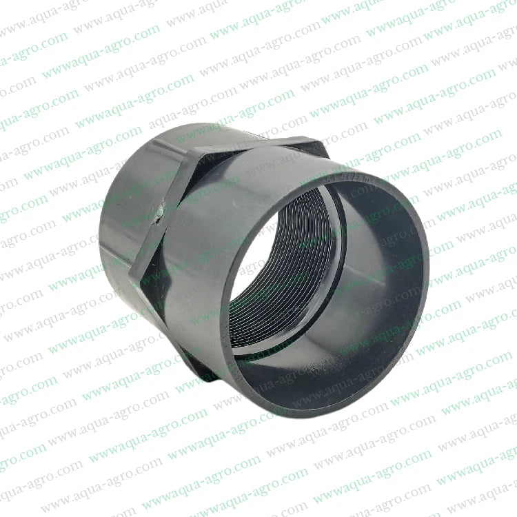 PVC Pipe Fittings,2.5 Inch PVC Pipe Fittings,75mm PVC Pipe Adapter,Female Threaded Adapter PVC,PVC Fittings 6 kg/cm²