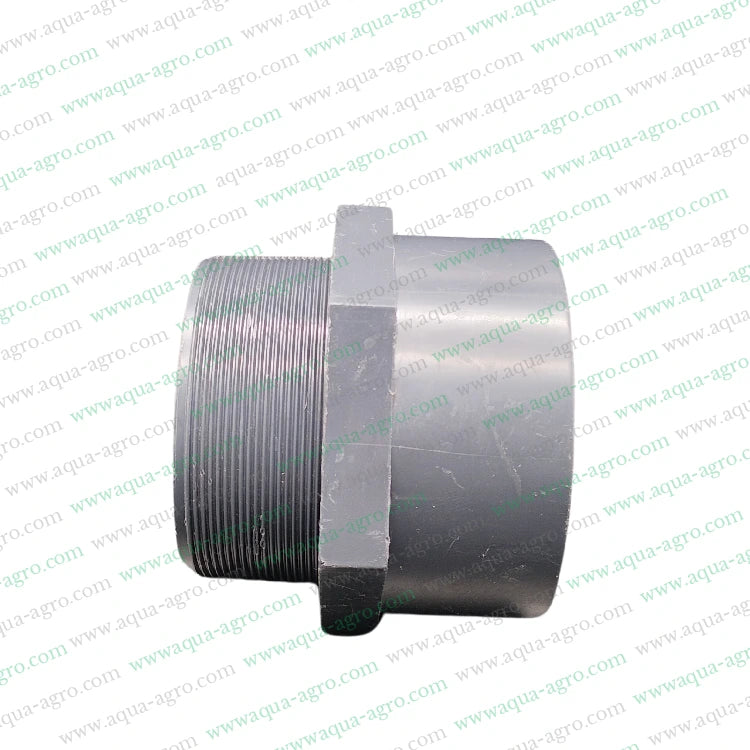 Finolex PVC pipe fittings,PVC pipe accessories,75mm MTA adaptor,2.5-inch male threaded adaptor,Finolex PVC fittings