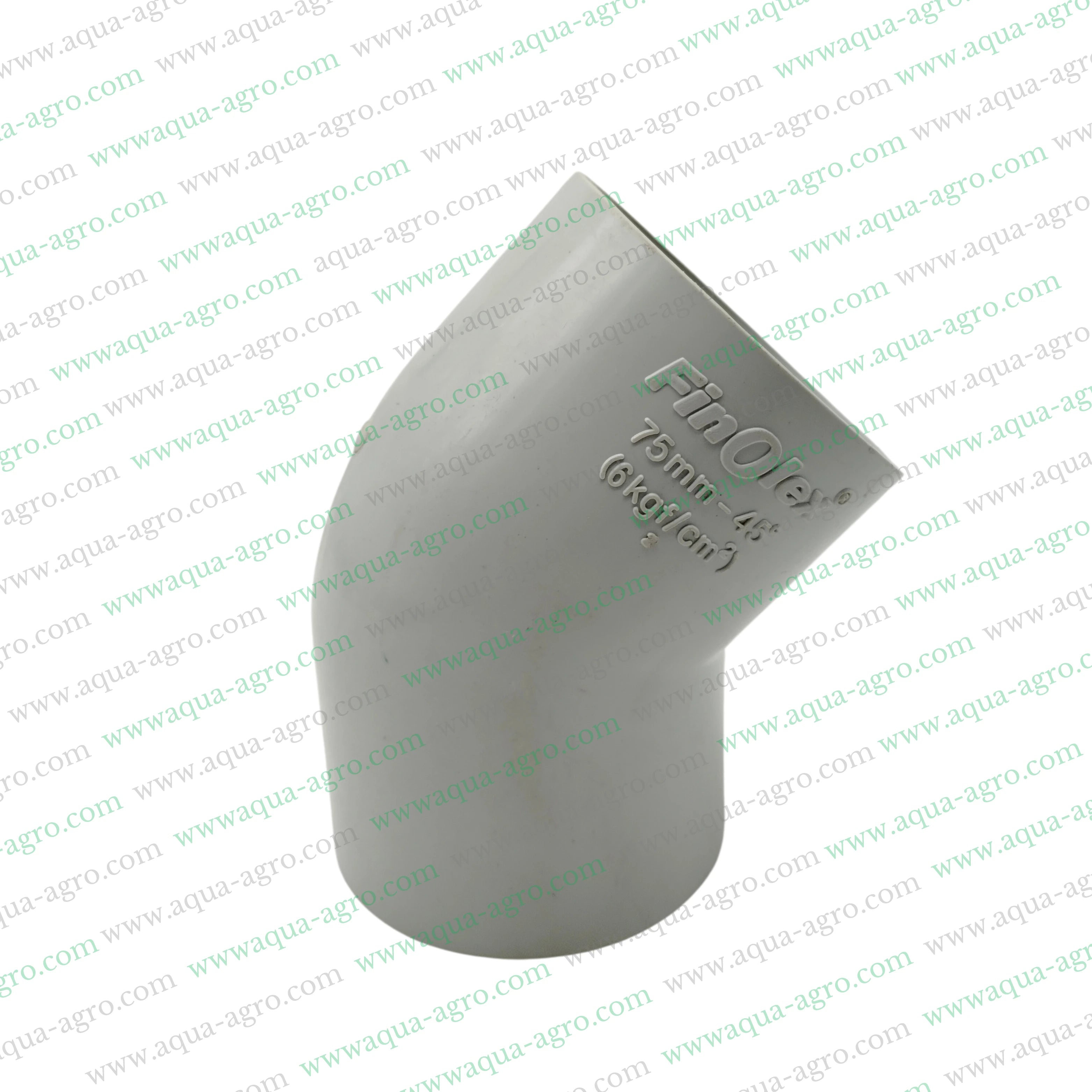 FINOLEX - Pvc Pipe & Accessories - Fittings - 2.5 inch (75mm) - Shoe Bend - 45 DEG - Moulded - 6 Kg-f-cm2