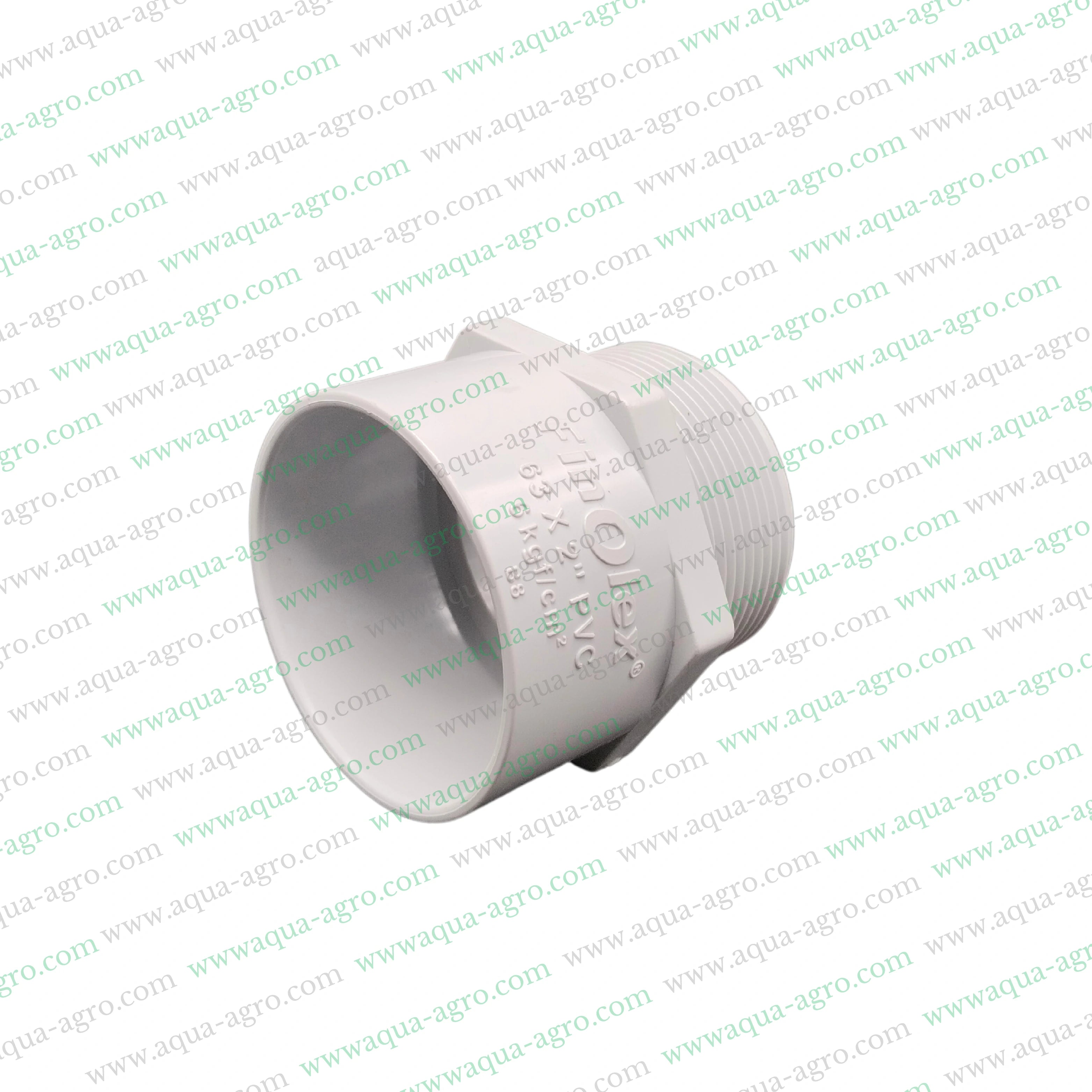 Finolex PVC pipe accessories,2-inch PVC pipe fittings,63mm PVC male threaded adaptor,Finolex 2-inch adaptor,PVC pipe accessories online