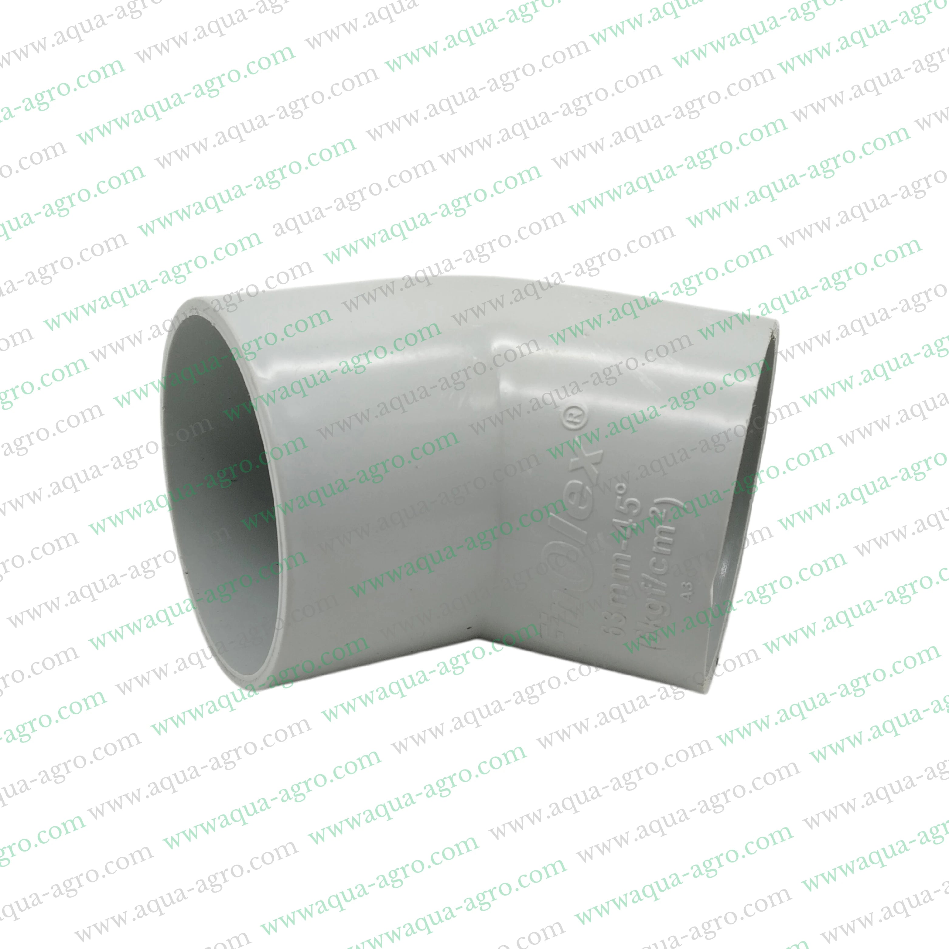 FINOLEX - Pvc Pipe & Accessories - Fittings - 2 inch (63mm) - Shoe Bend - 45 DEG - Moulded - 6 Kg-f-cm2