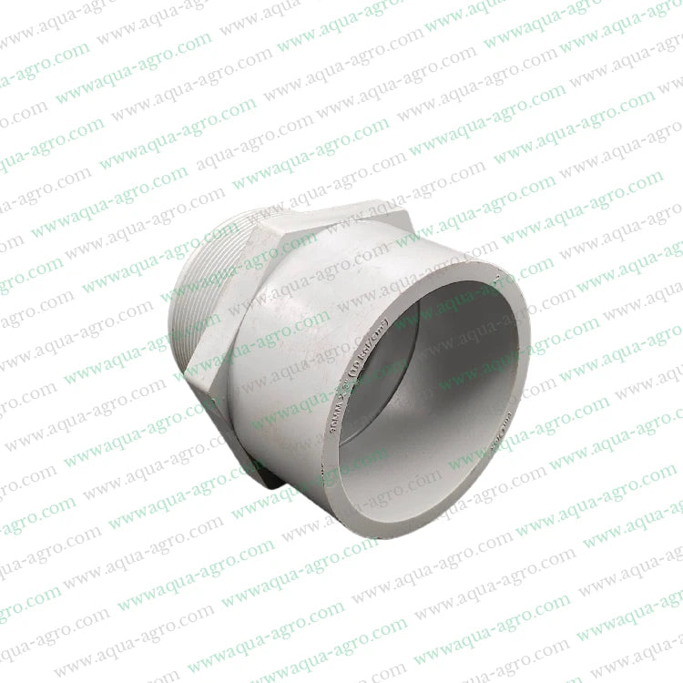 Finolex PVC Pipe Accessories,3 Inch PVC Male Threaded Adaptor,PVC Pipe Fittings 90mm,Male Threaded Adaptor Moulded,10 kgf/cm² Pipe Fitting