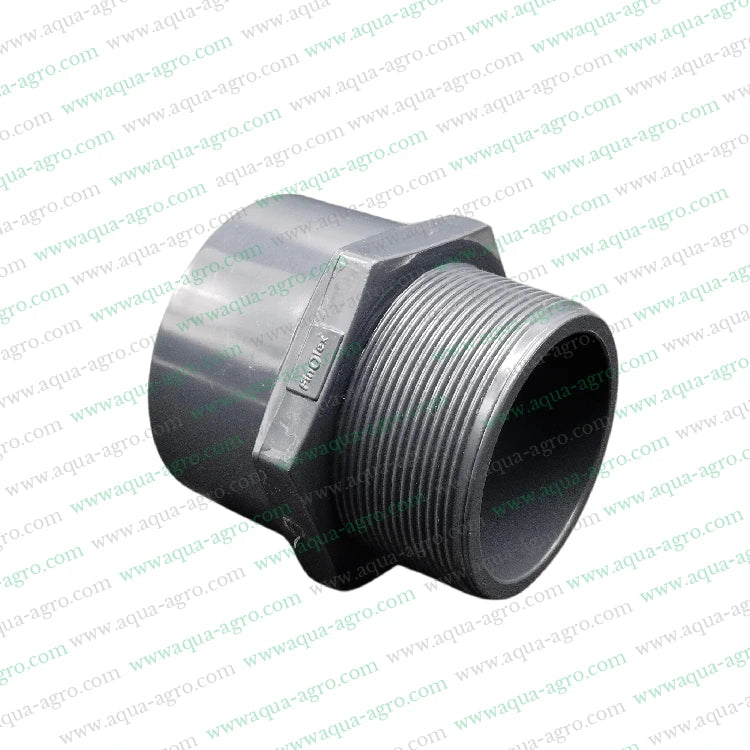 PVC pipe connectors,Industrial PVC pipe fittings,Male threaded adaptor 10 kg/f cm2,High-pressure PVC pipe fittings,PVC fittings for water pipes
