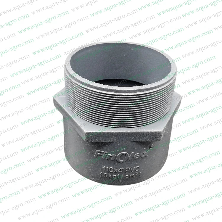 6 kg pressure PVC fittings,Finolex 4-inch PVC accessories,PVC pipe adaptor fittings,Male threaded PVC adaptor,Pipe fittings for plumbing