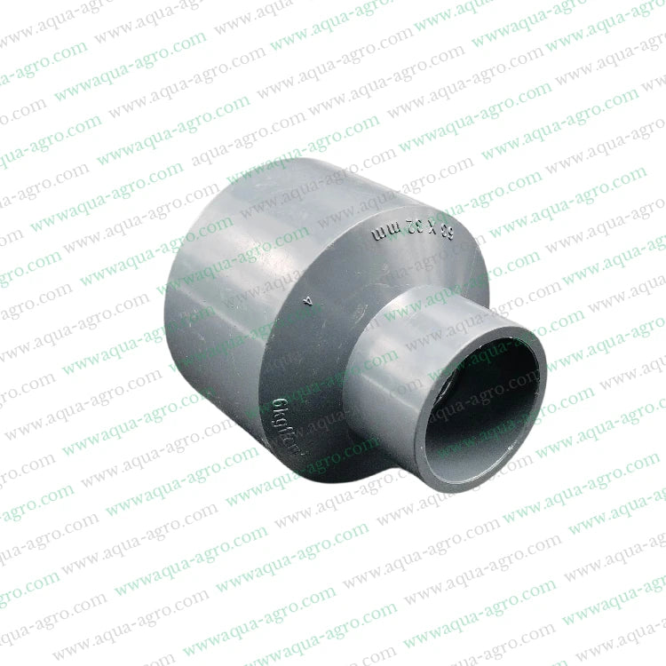 Brand (Finolex),Product type (PVC Pipe Accessories, Fittings),Specific product (Reducing Coupler),Size (2 Inch, 63mm, 1 Inch, 32mm),Pressure rating (6kg F/cm²)