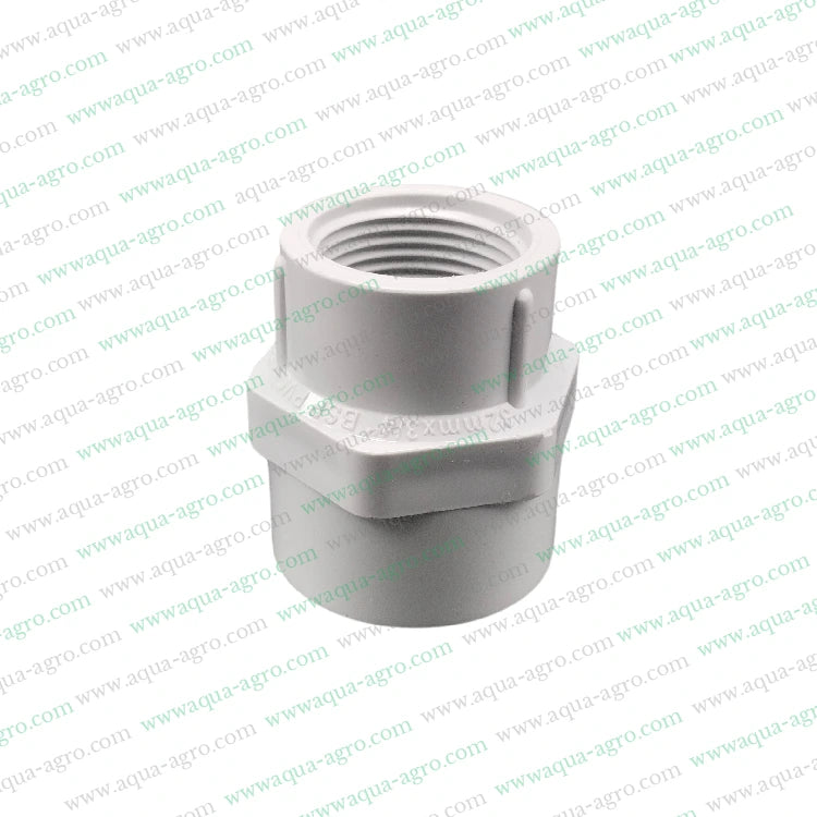 0.75 inch PVC fittings,25mm PVC female threaded adapter,Female threaded adaptor PVC,10 kg/cm² PVC fittings,Moulded PVC fittings
